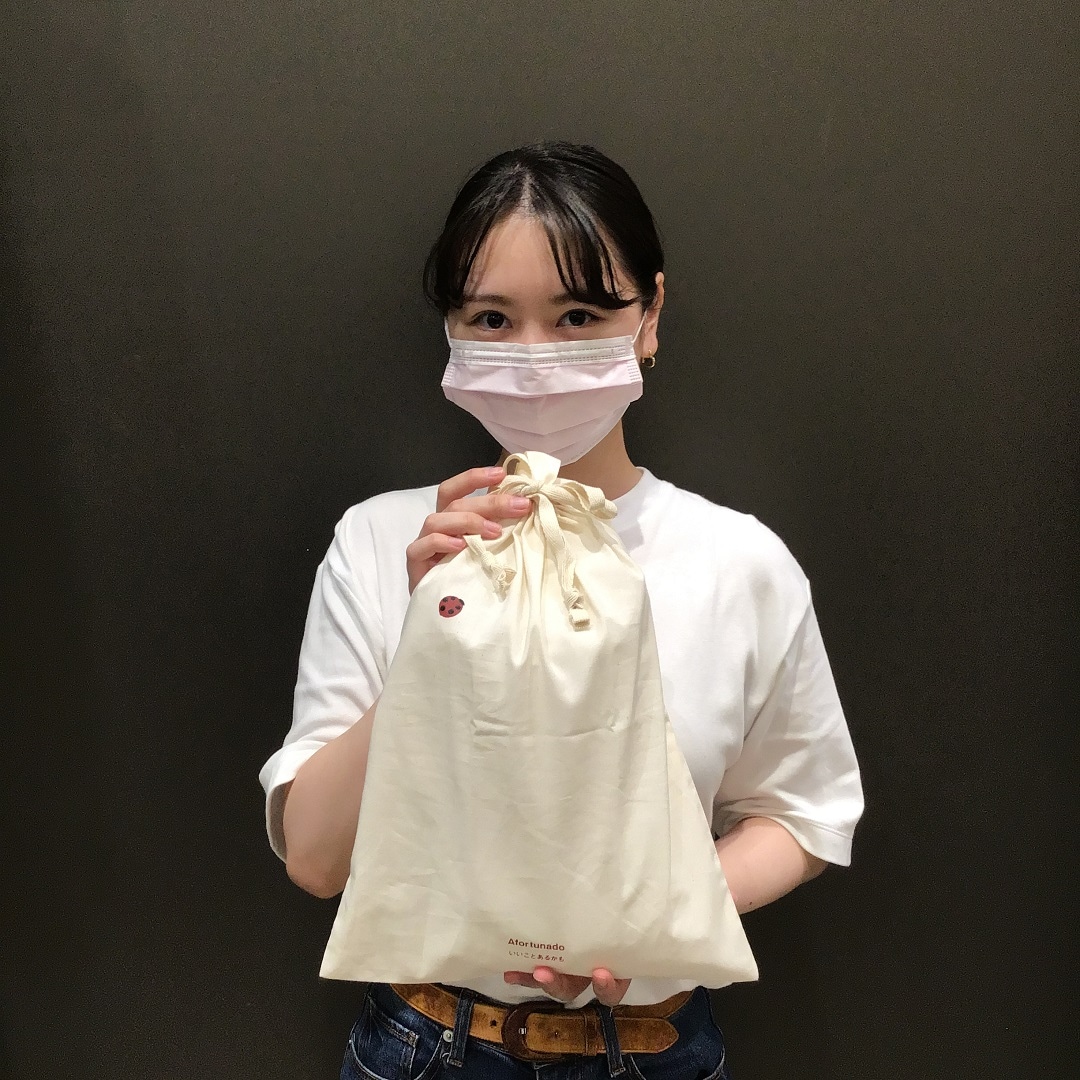 【イオンモール佐野新都市】　残糸で作った巾着袋