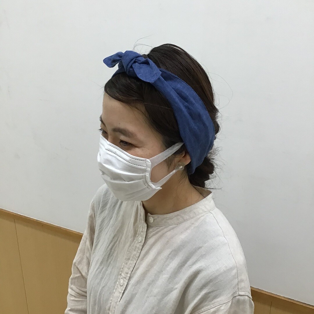 巻いて涼しく。おしゃれに快適