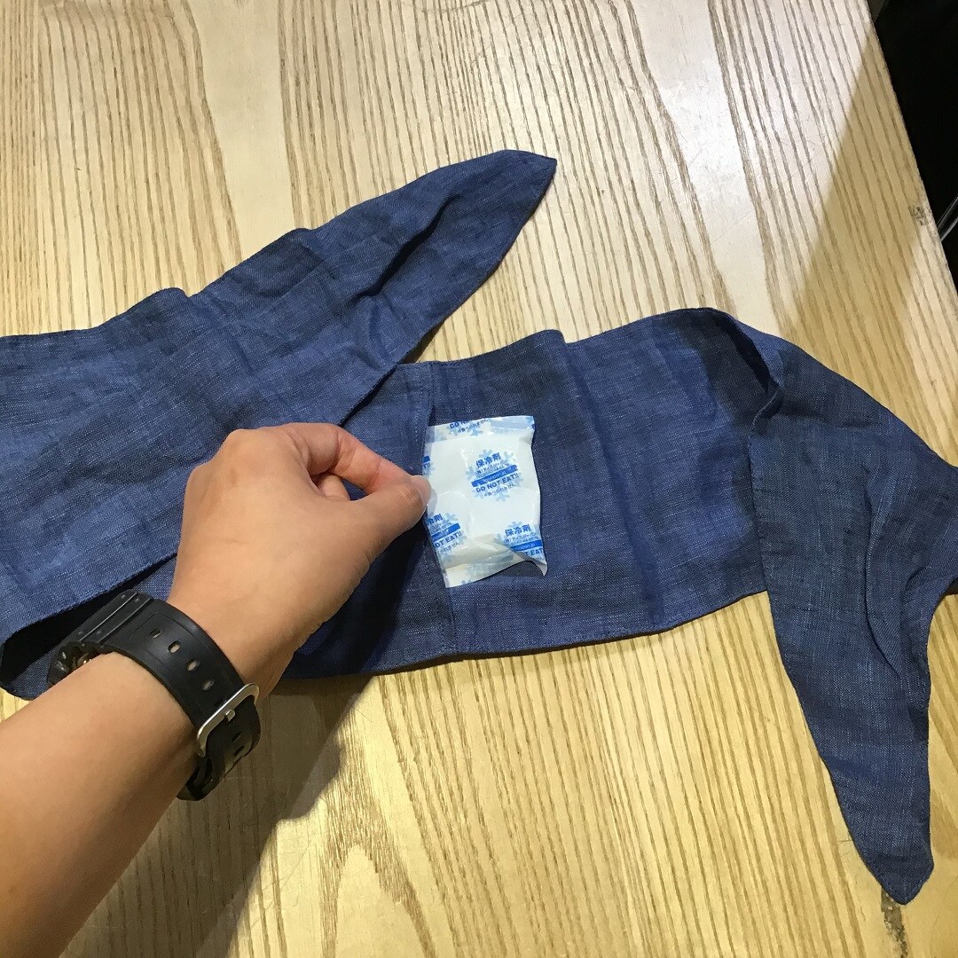 巻いて涼しく。おしゃれに快適