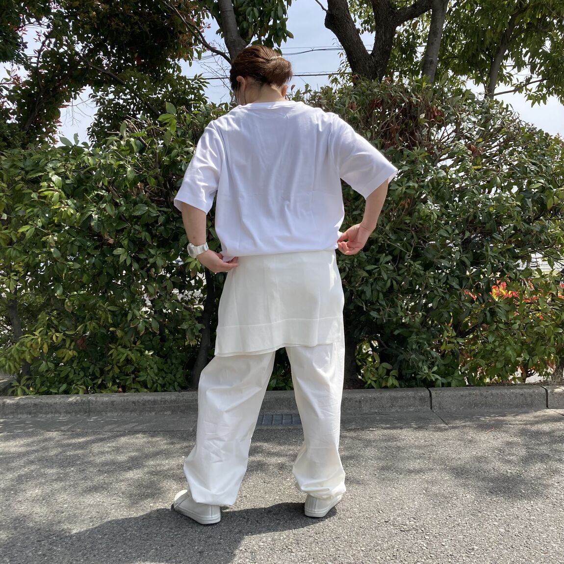 白後ろ