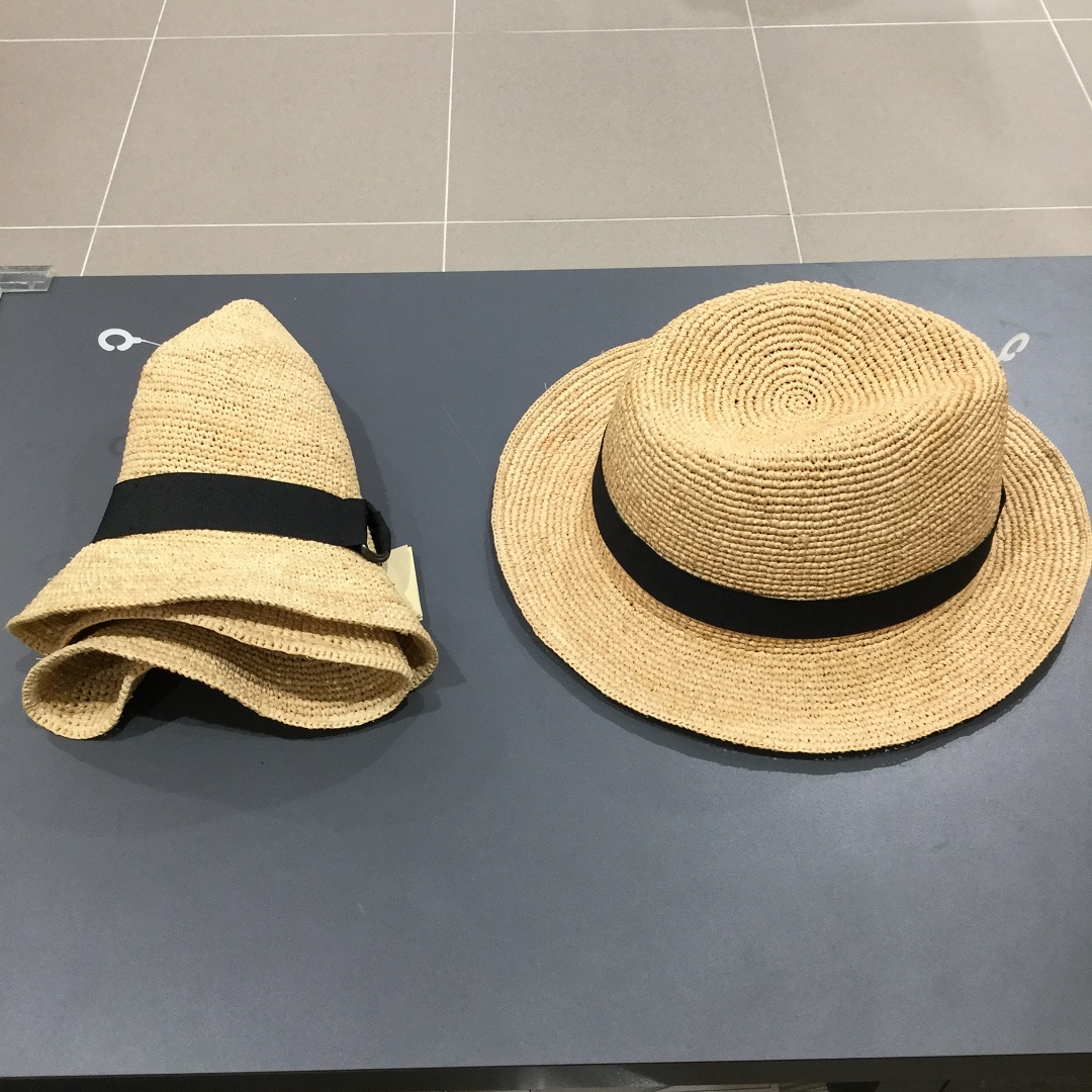 【テラスモール松戸】リボンでハットをコンパクトにしてる写真