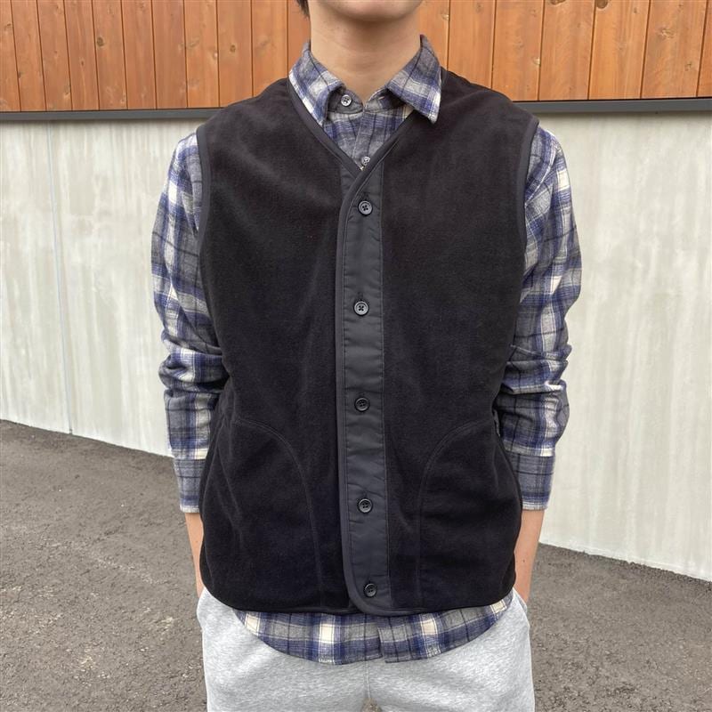 素材に還るフリースベスト