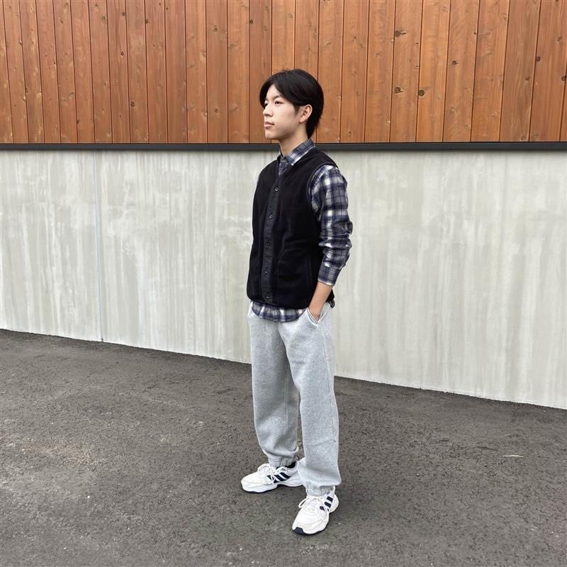 素材に還るフリースベスト