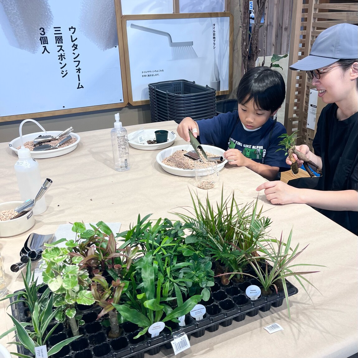 作業してる