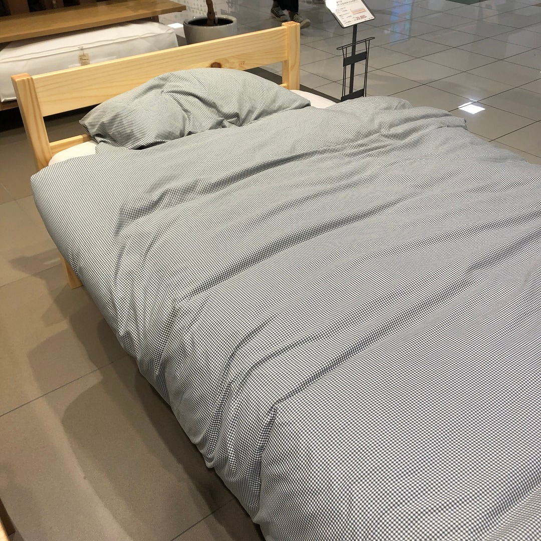 木製ベッド　ポケットコイルマットレスセット　