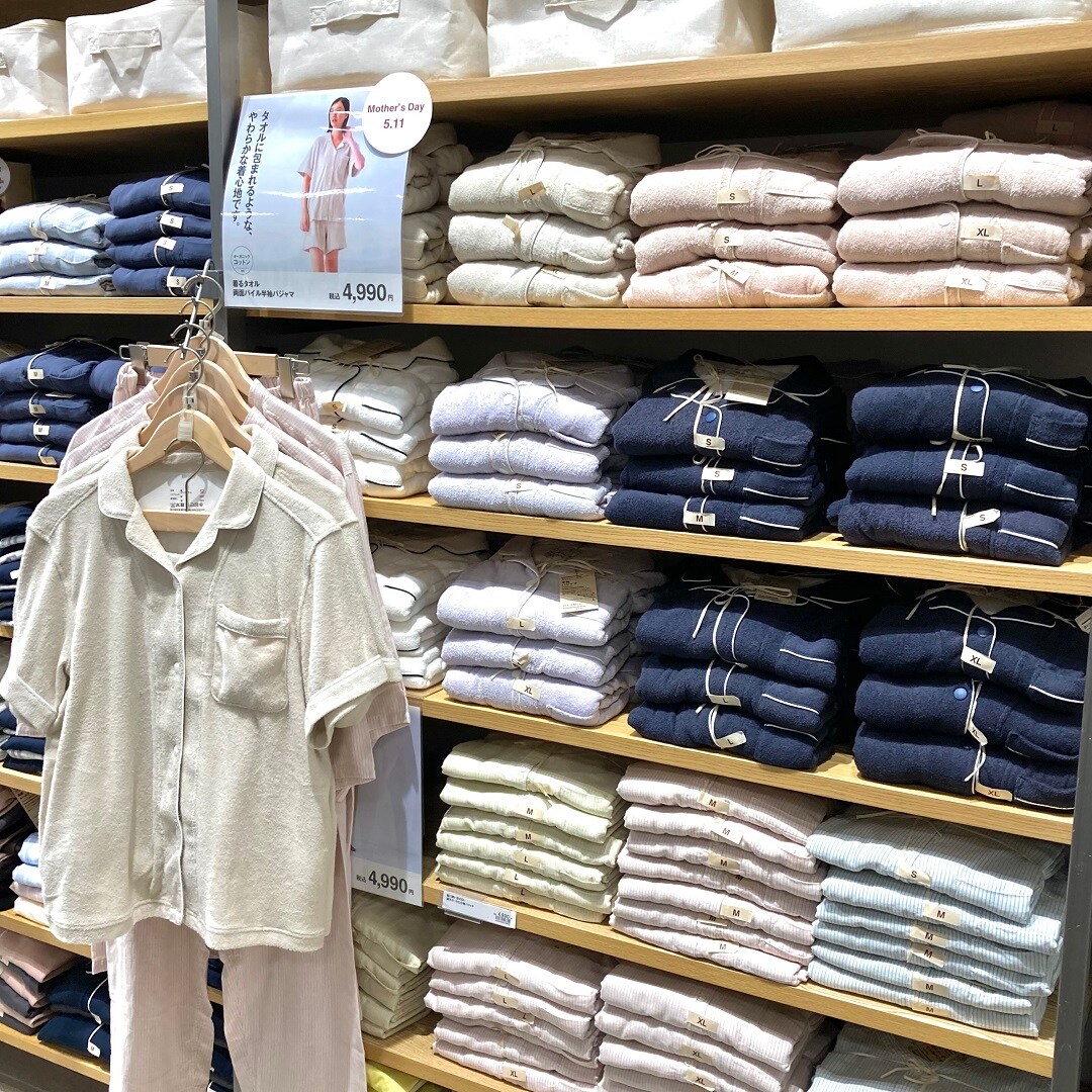 パジャマの売場の写真