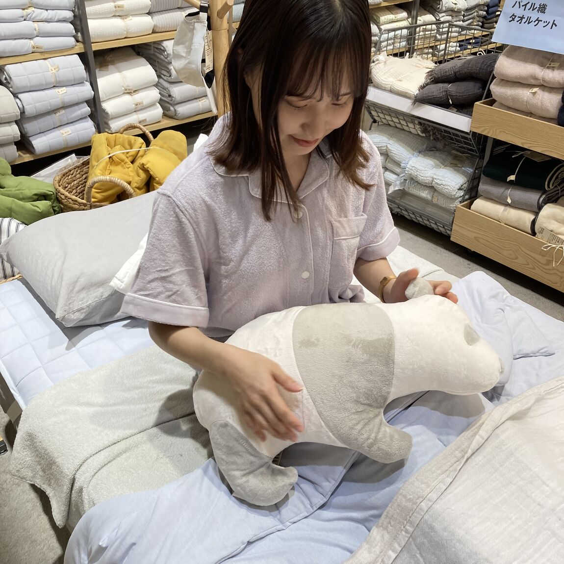 着るタオルパジャマ着用画像