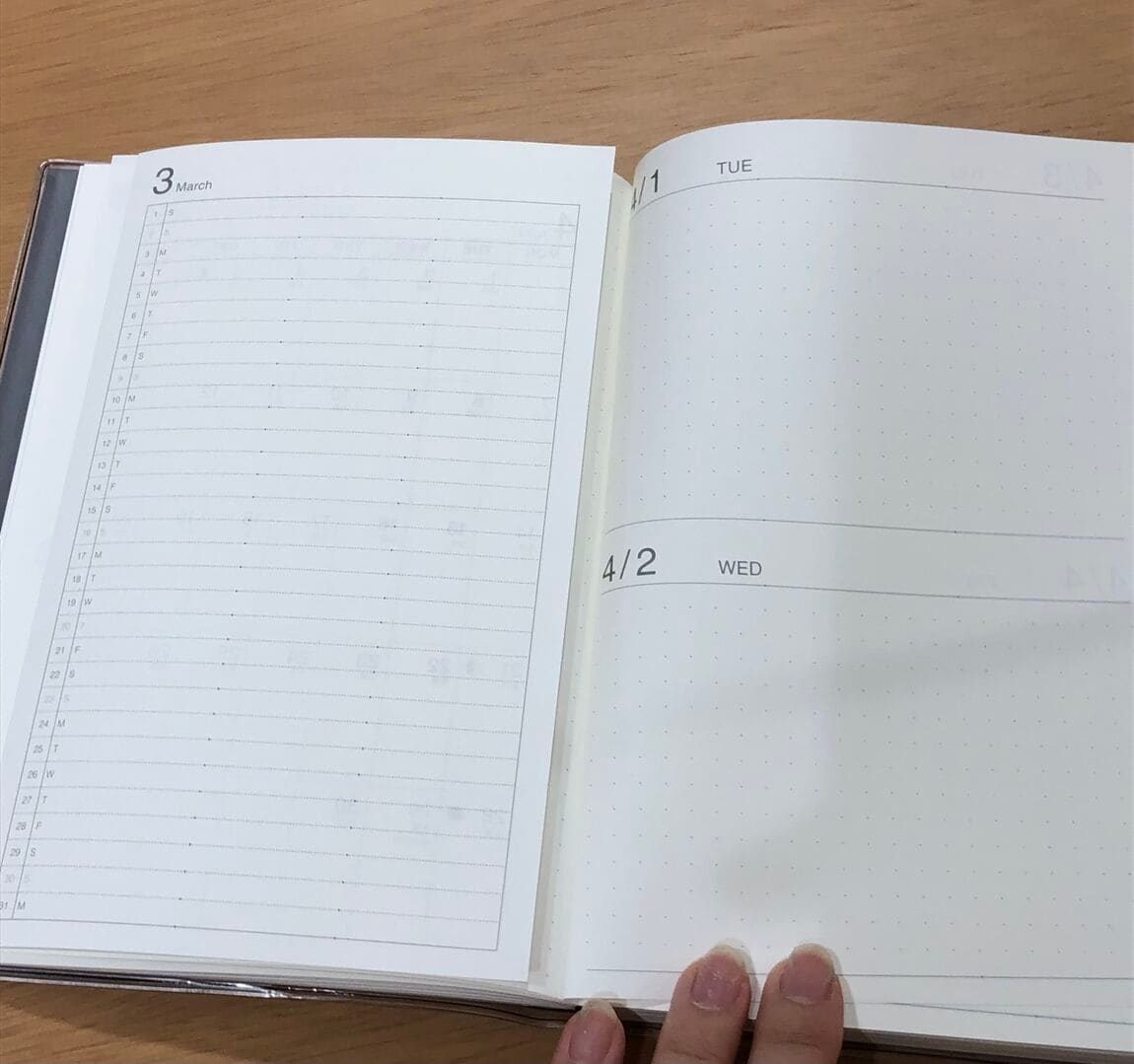 12月始まりカレンダー