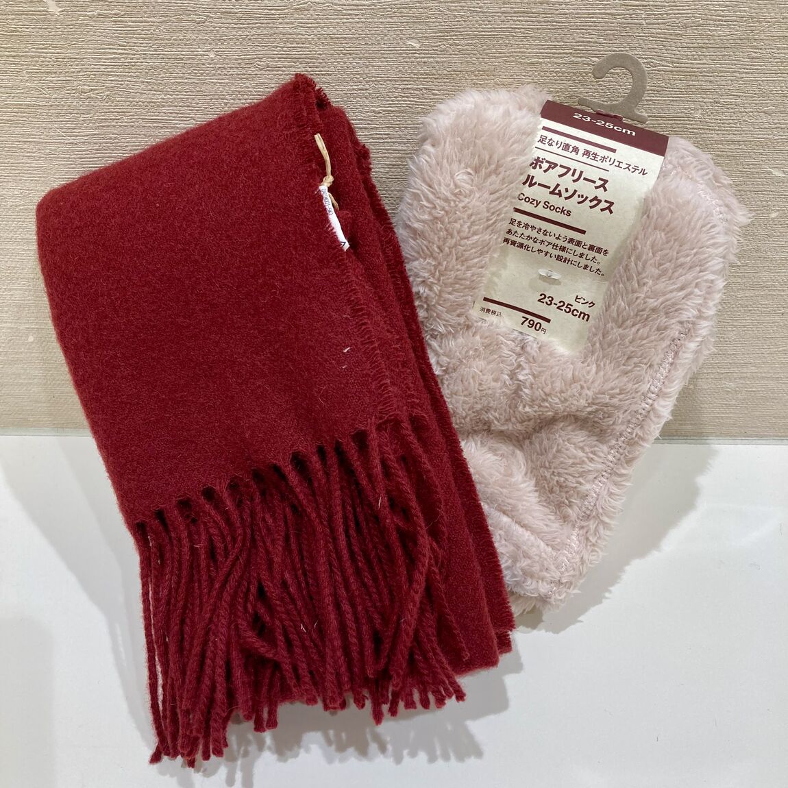 マフラーと靴下