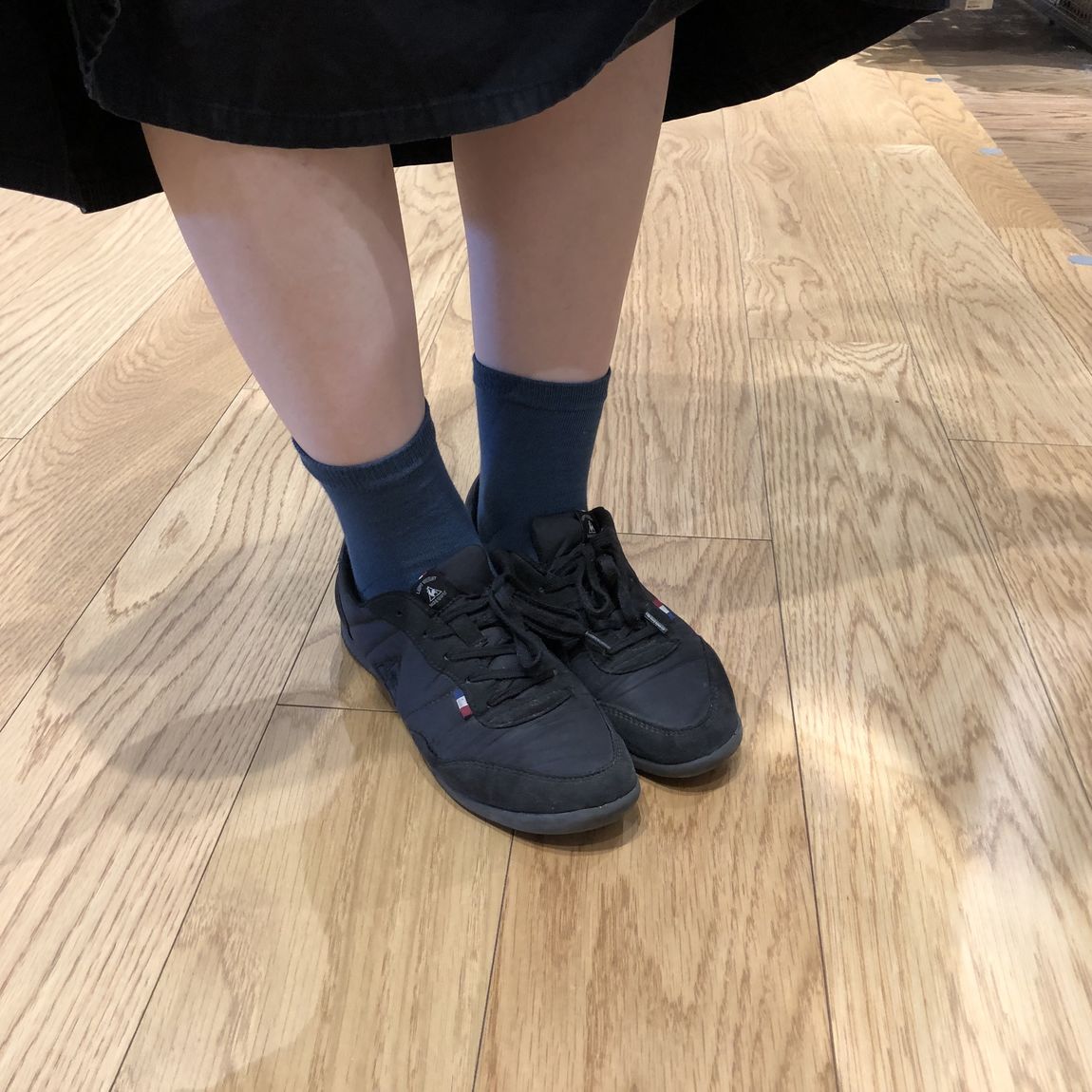 ショート丈靴下足元