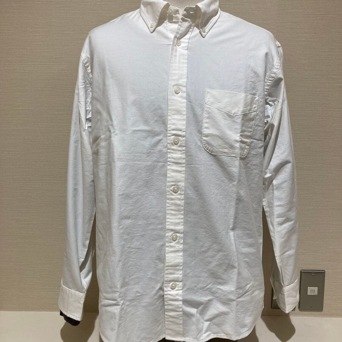 Vネック→ボタンダウンシャツ