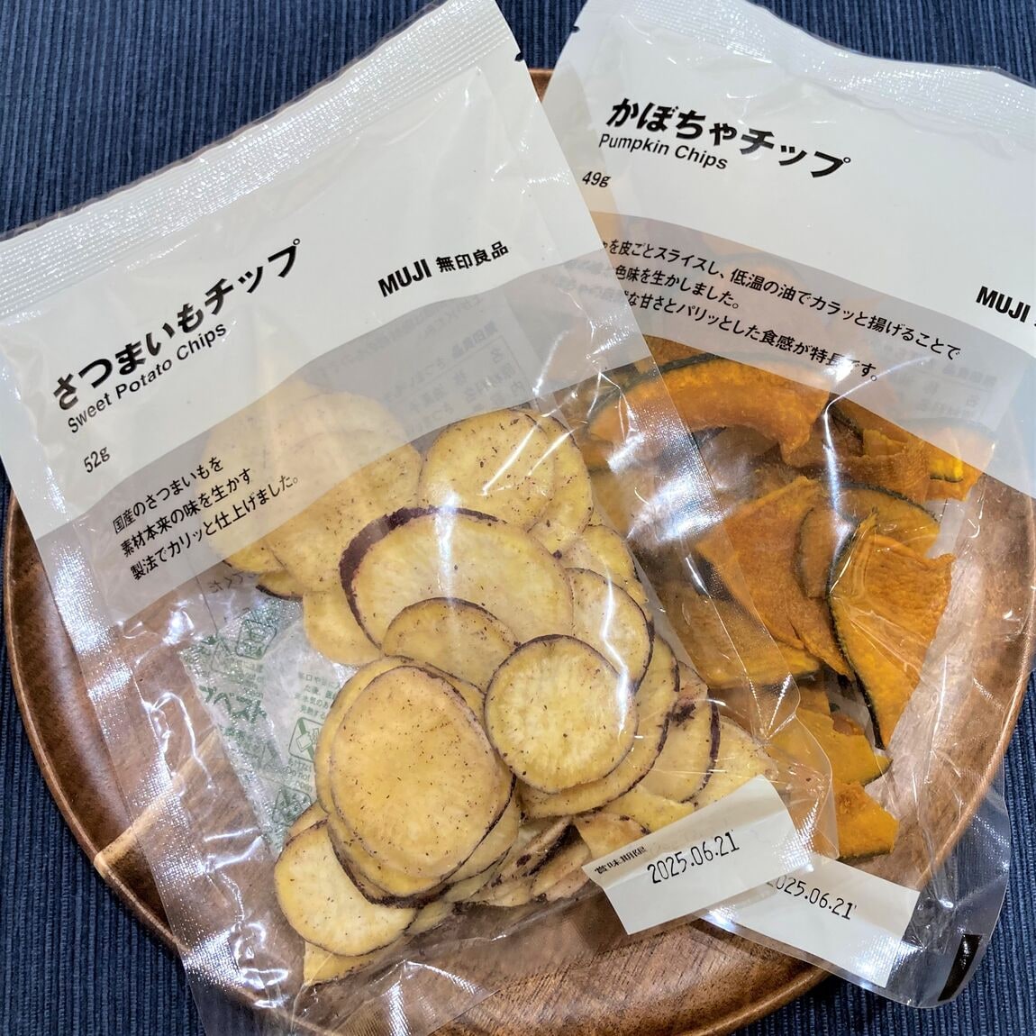 かぼちゃチップとさつまいもチップ