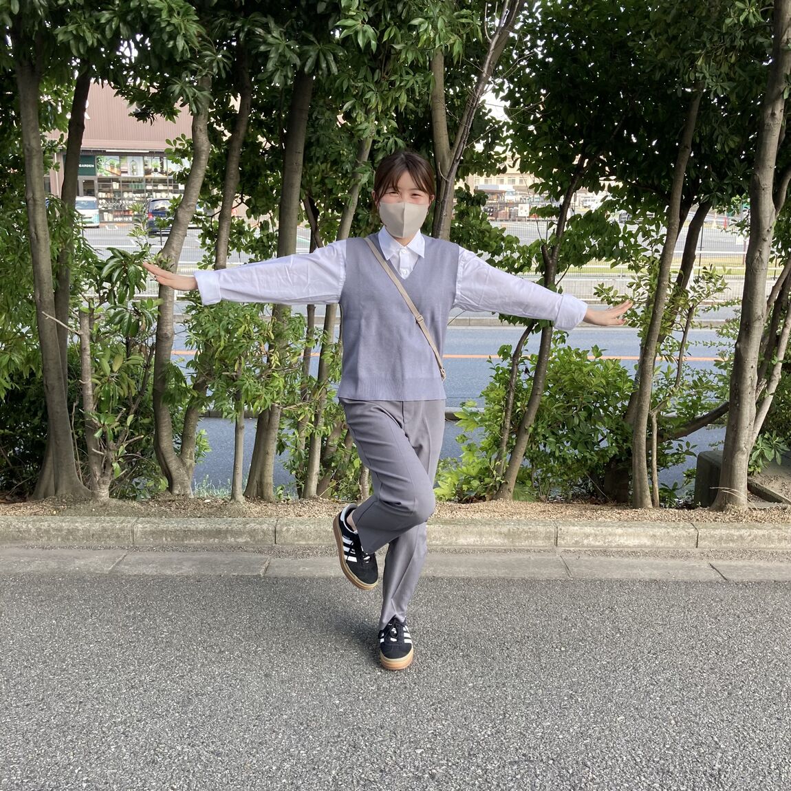 ミラノリブ編みベスト