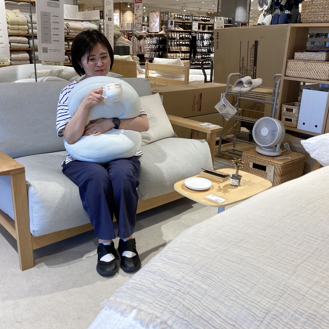 背当てにもなるひんやりクッションの紹介