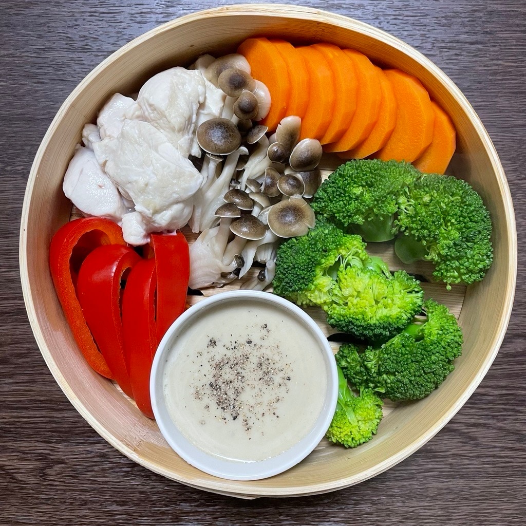 【アリオ倉敷】せいろ料理と合わせてあたためて食べるソース_so8ncW