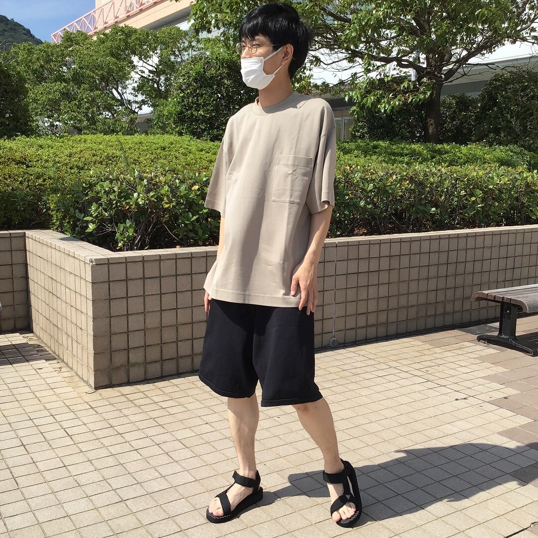 紳士ビックTシャツコーデ1