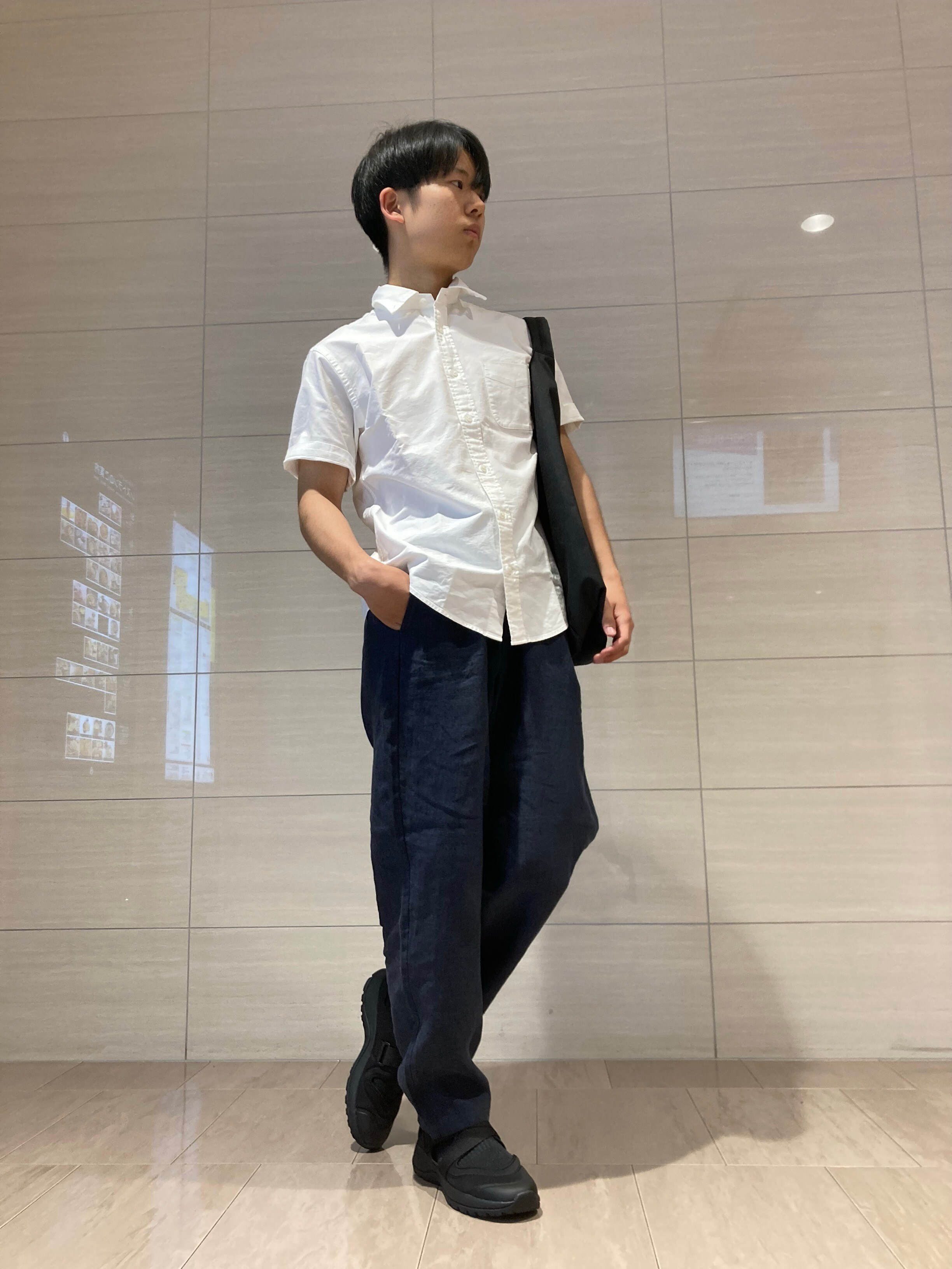 半袖シャツコーデ
