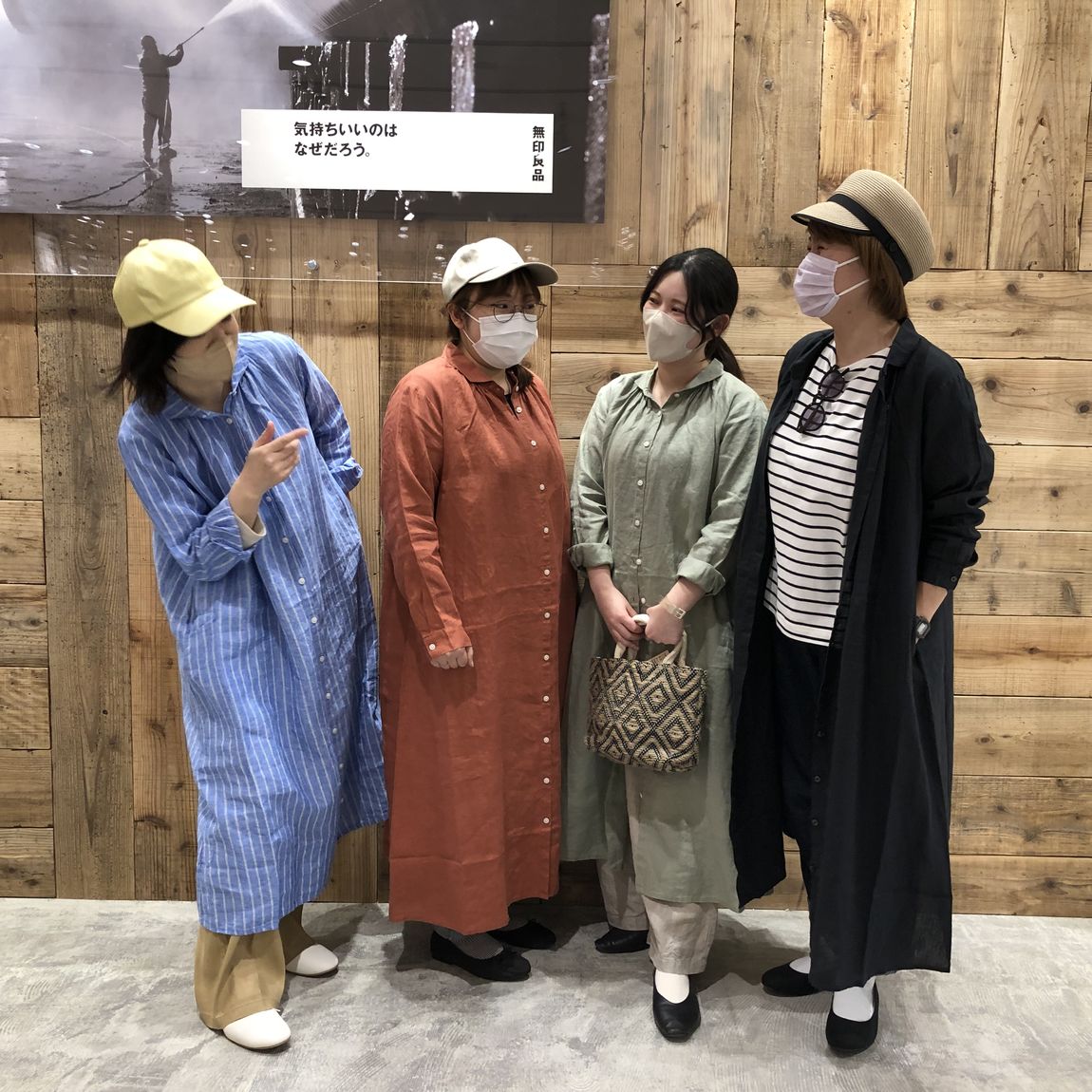 リネンワンピース各色