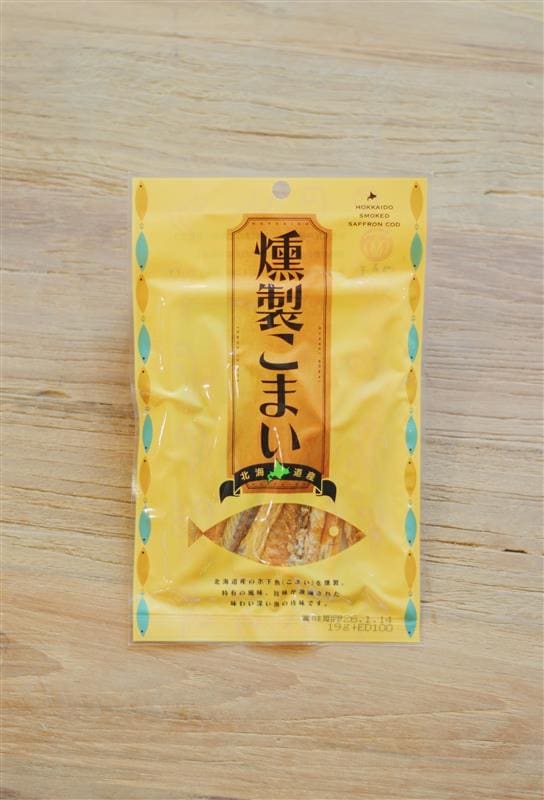 燻製こまいのパッケージ