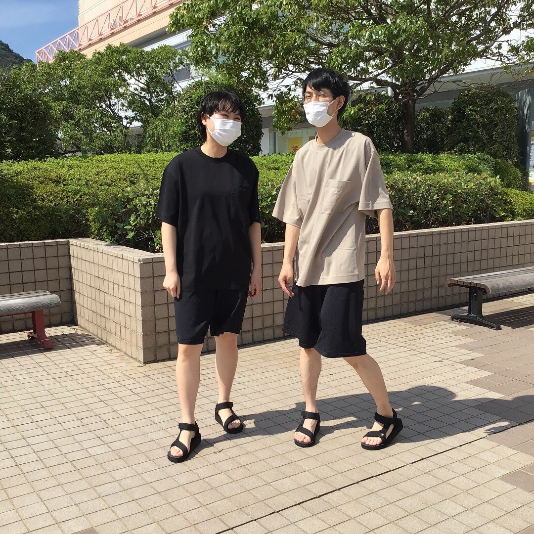 ビックTシャツコーデ二人2
