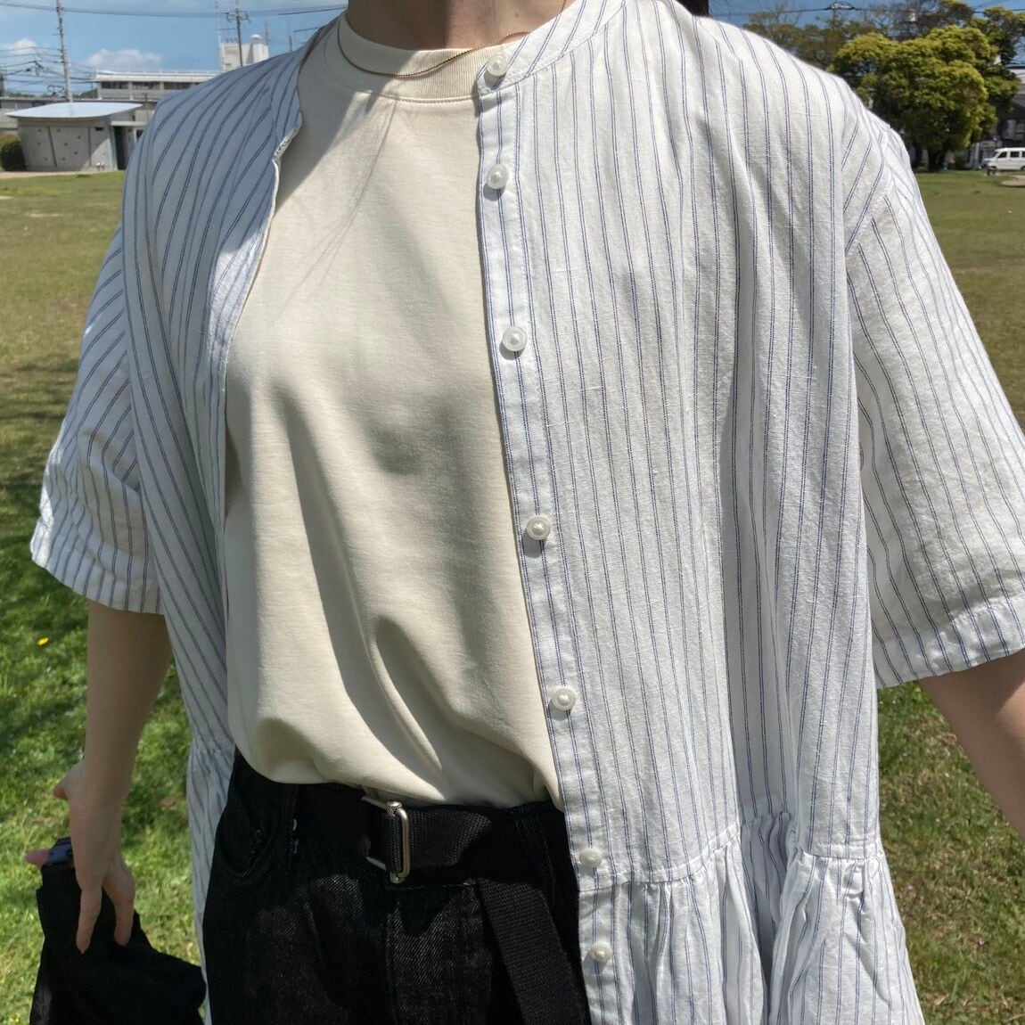 ティシャツアップの写真