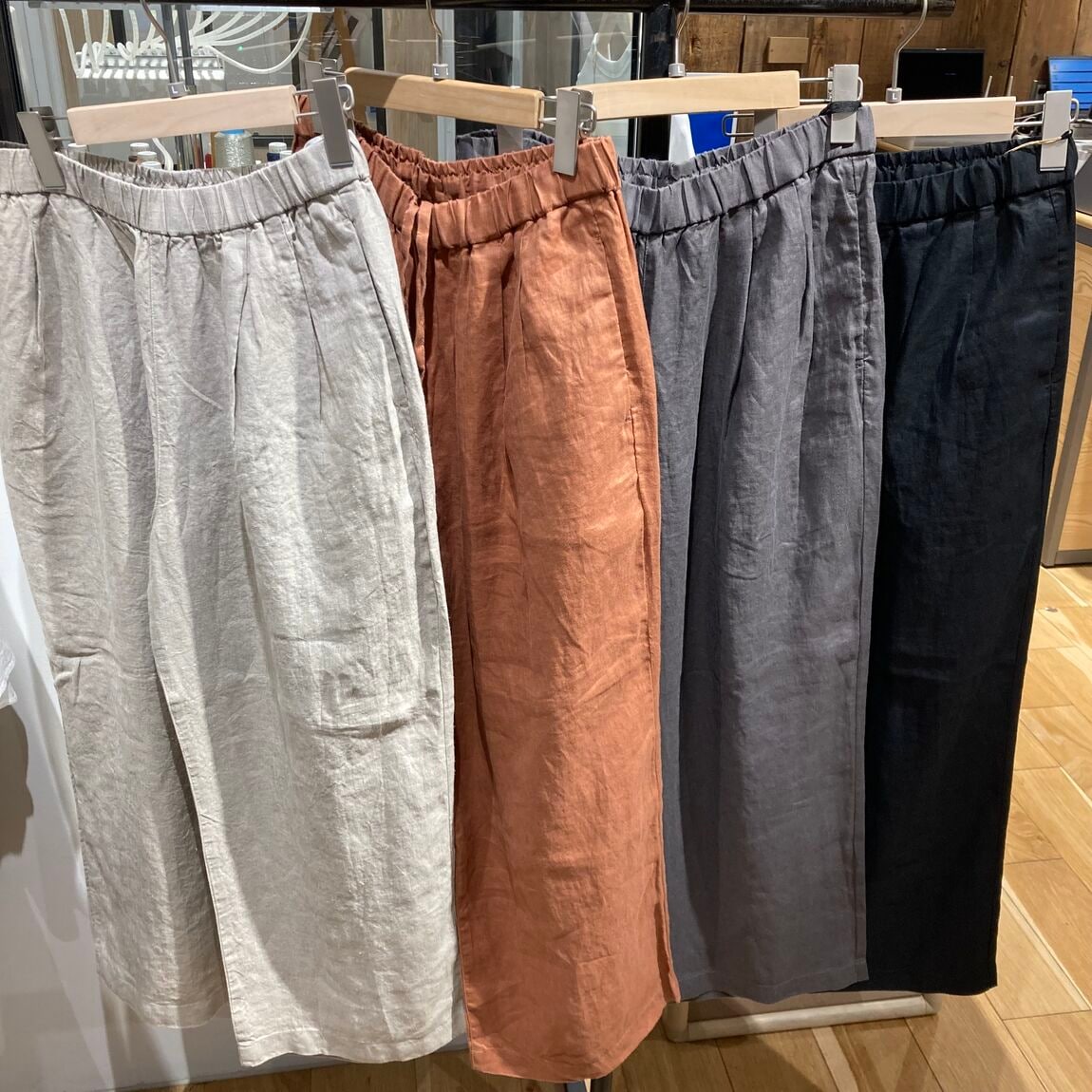 リネンワイドパンツ