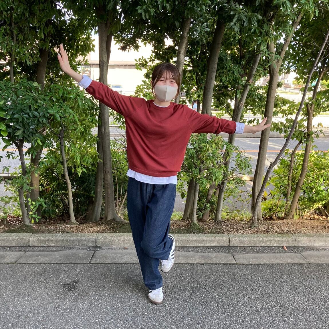 デニムイージーパンツ