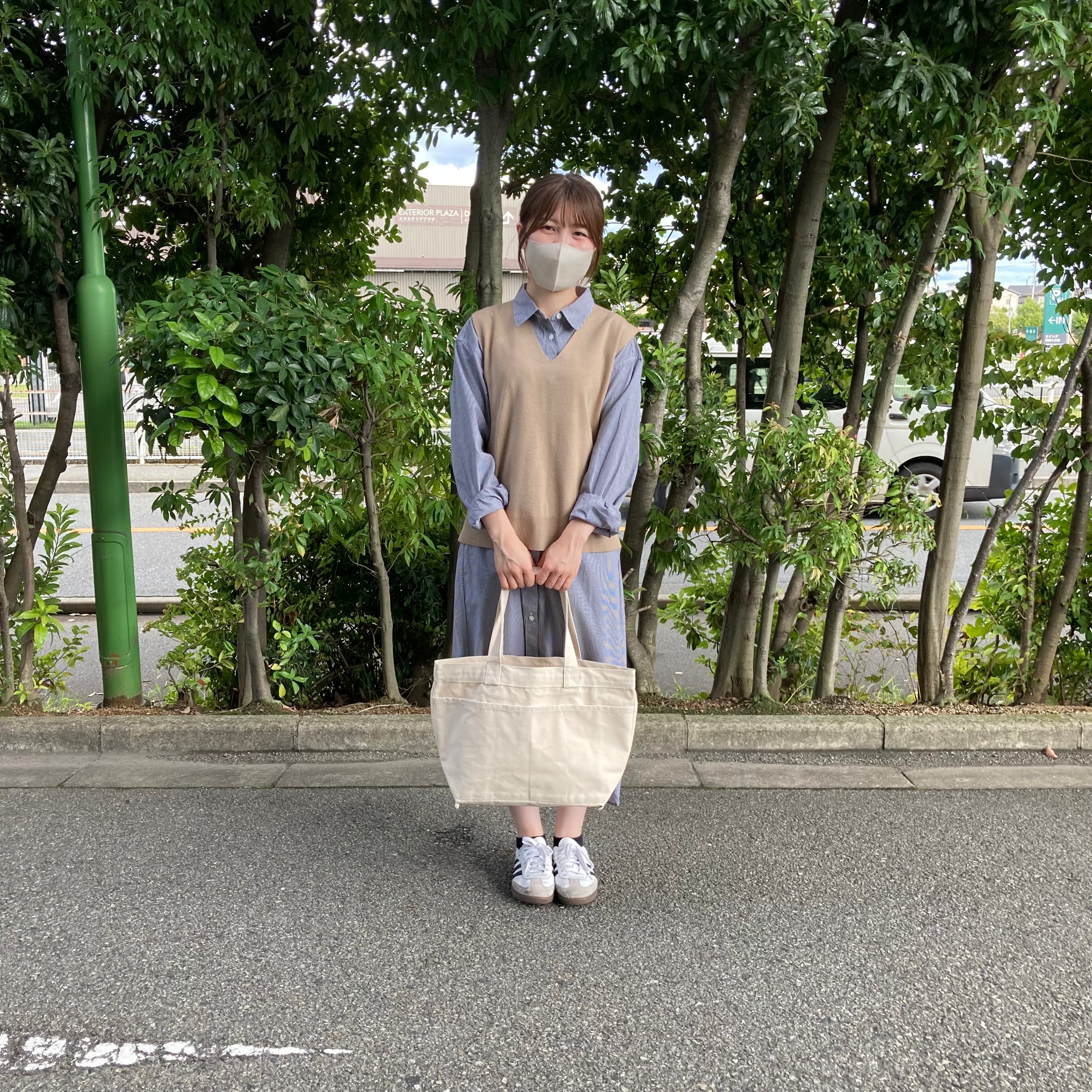 ブロード長袖ワンピース