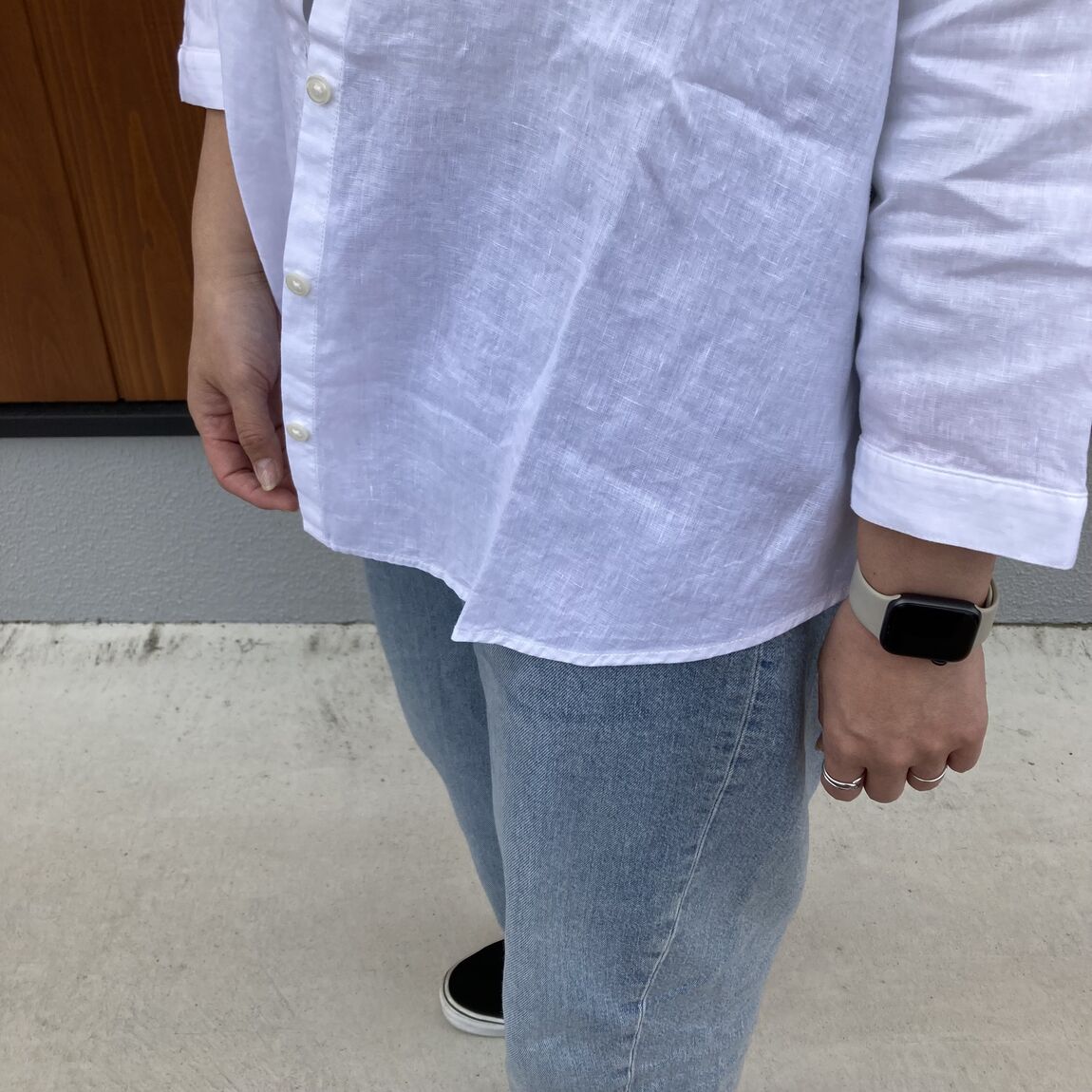 着用画像　生地感