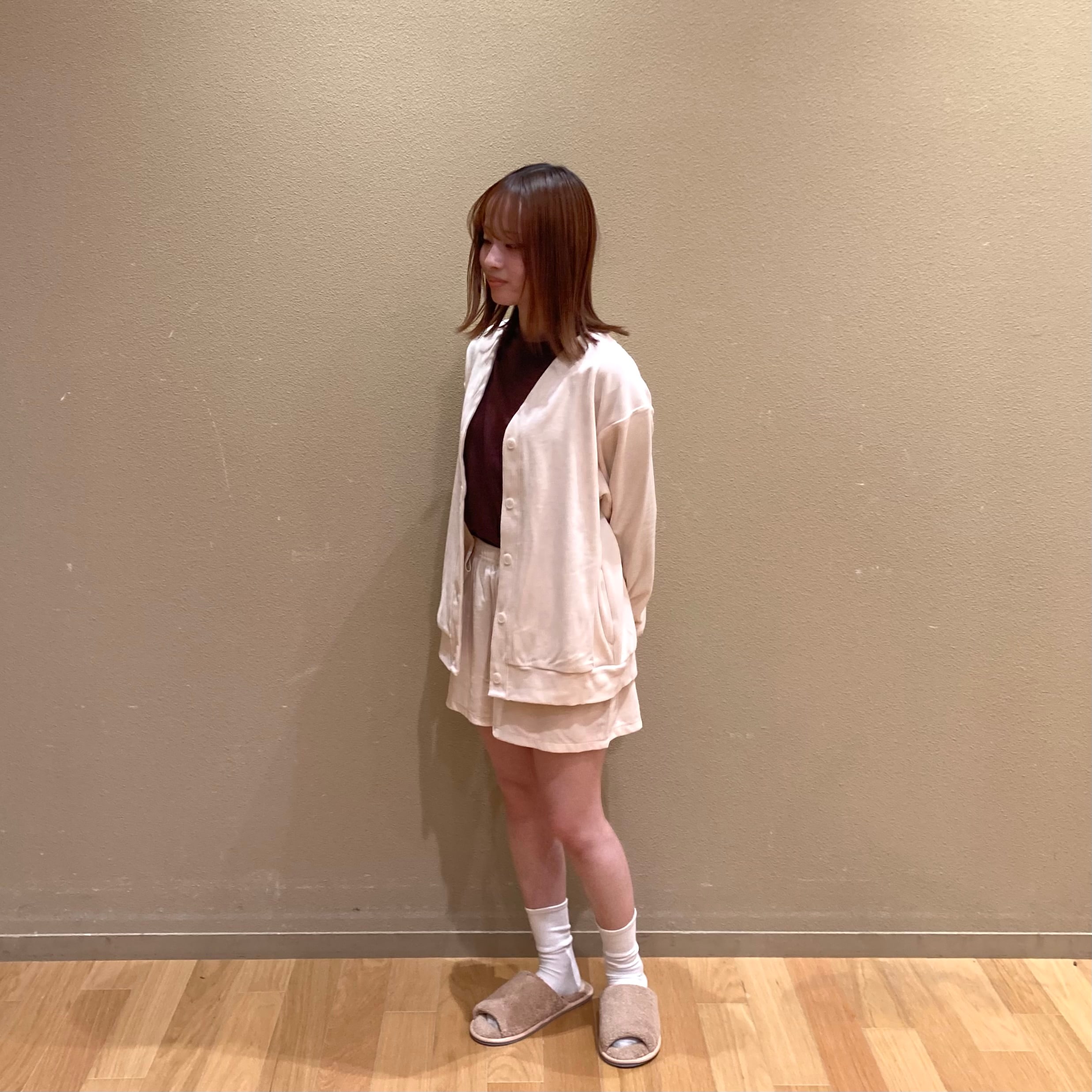 ベロアカーディガン
