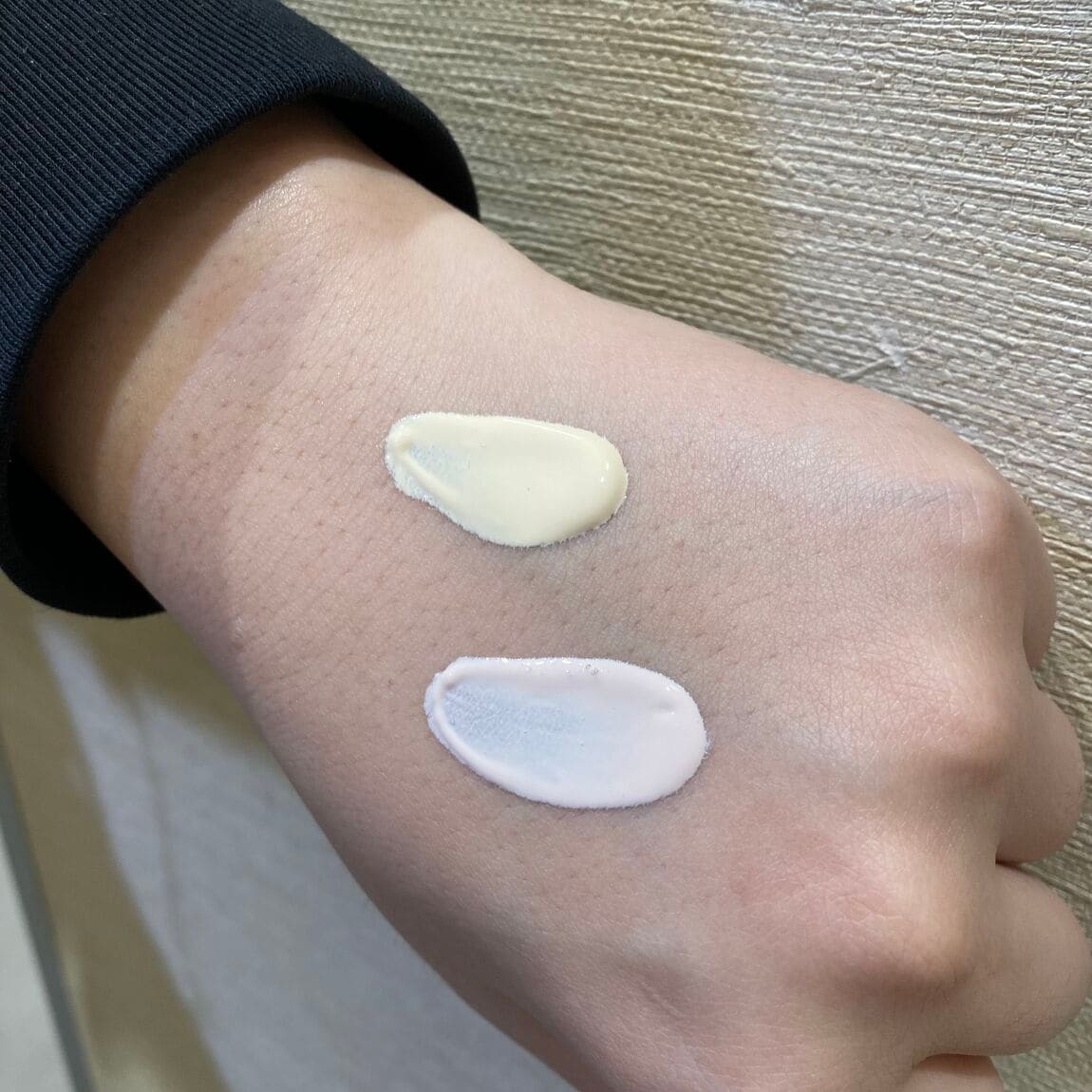 肌にのせた感じ