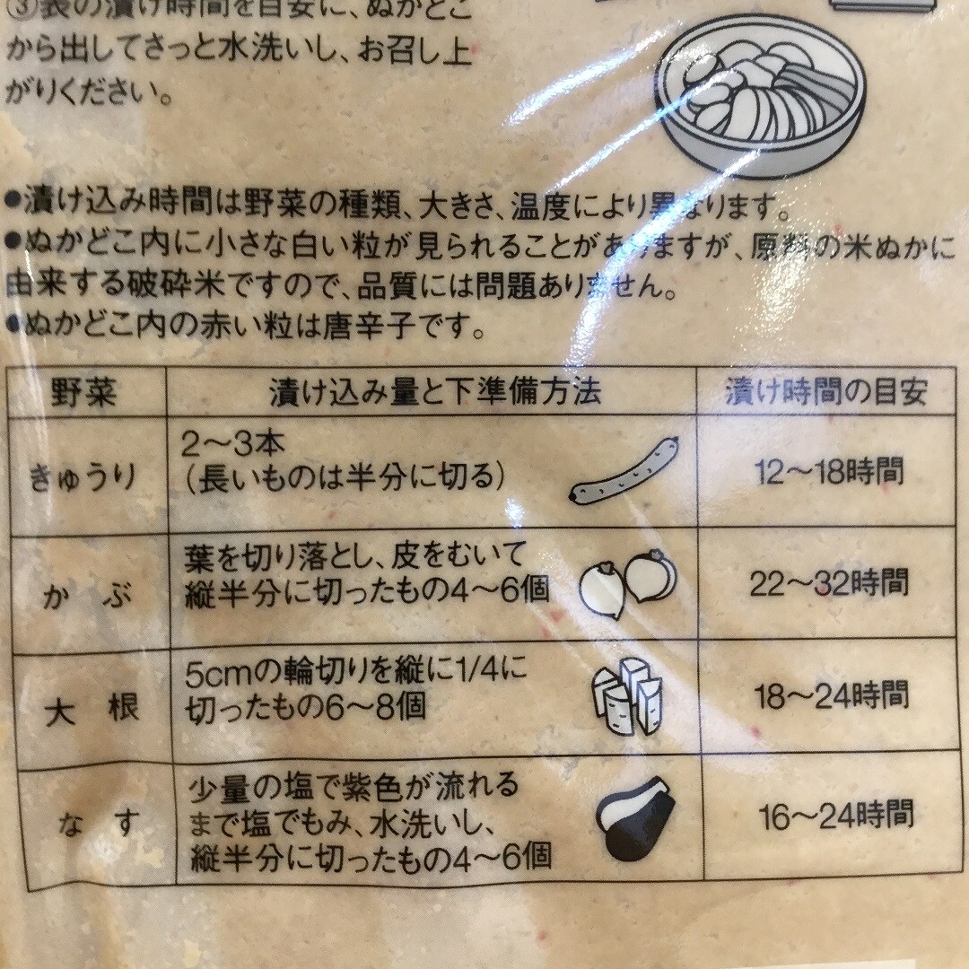 【モラージュ菖蒲】発酵ぬかどこ