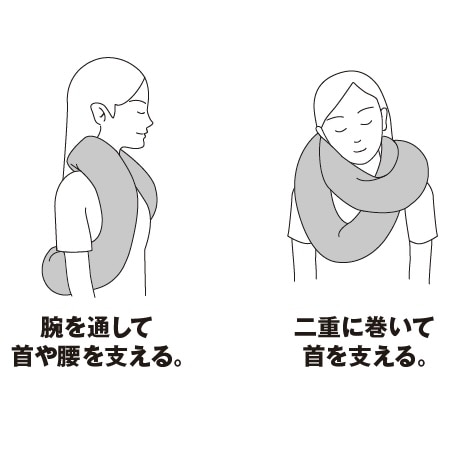 自由に巻けるループクッションのご紹介