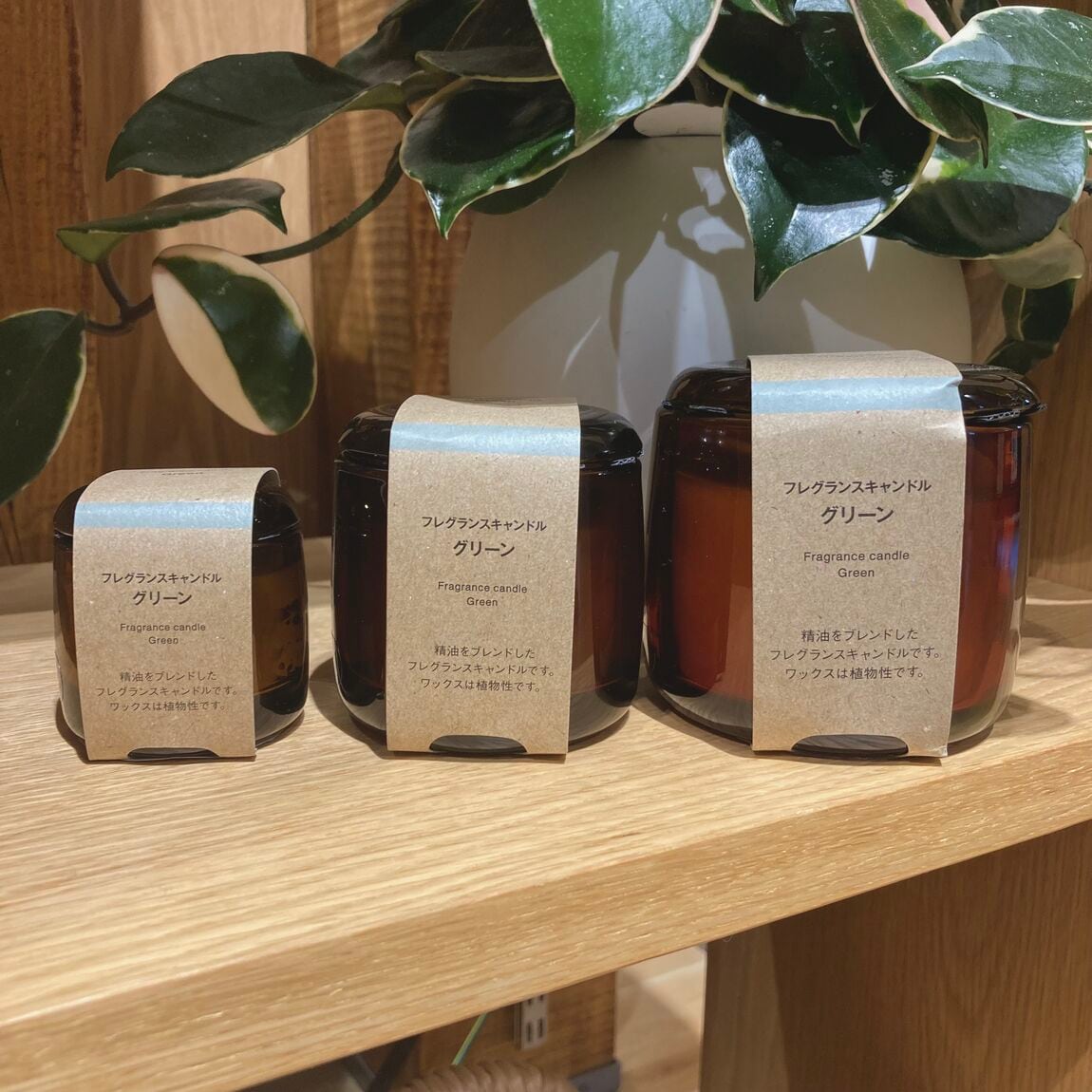 フレグランスキャンドル　グリーン