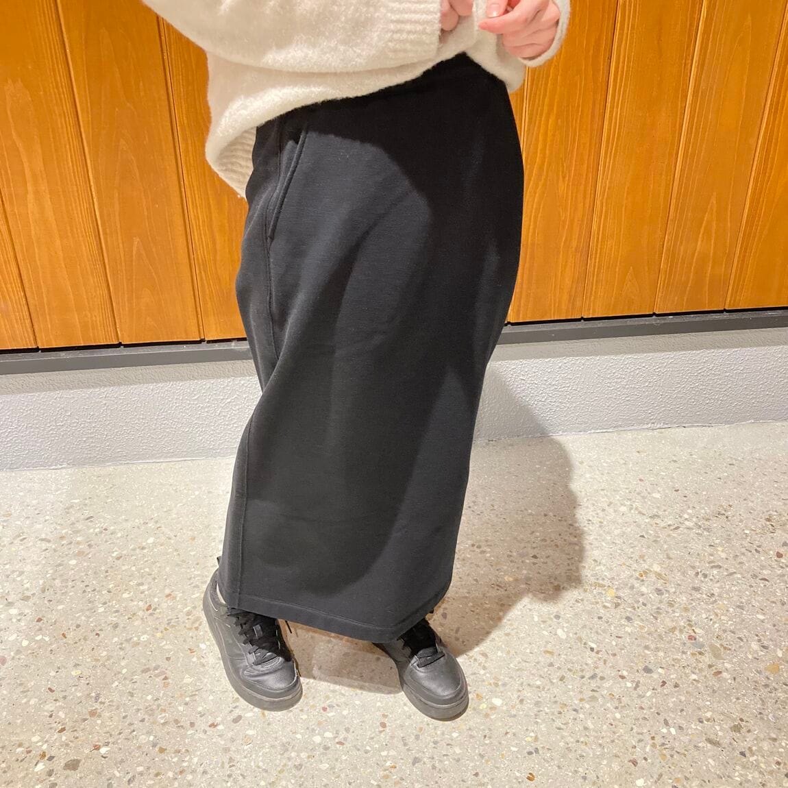 スウェットIラインスカート