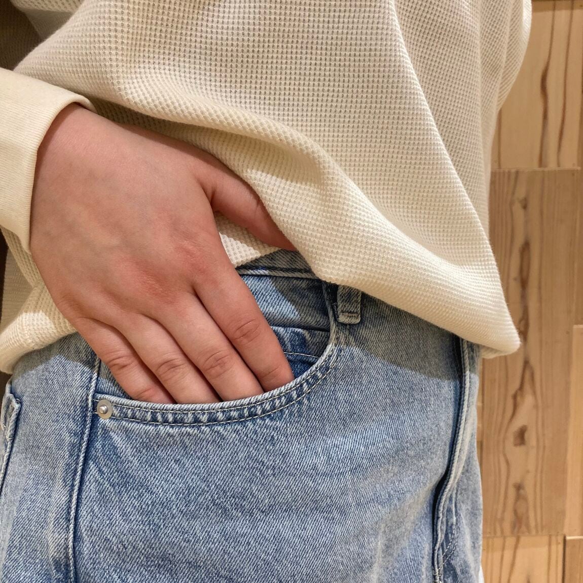 デニムポケットアップ