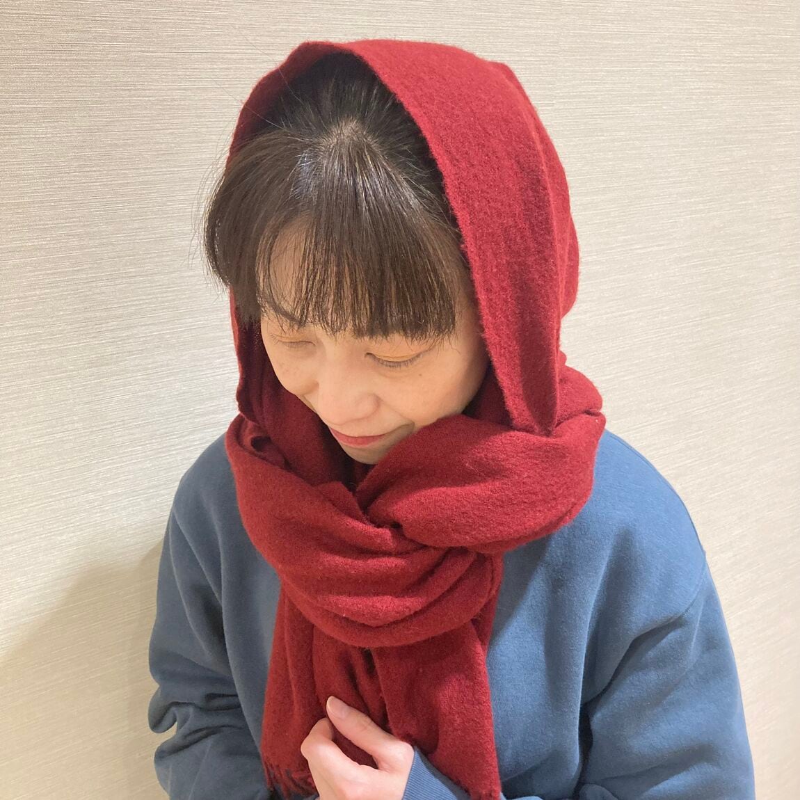 【アル・プラザ草津】大判ストール巻き方