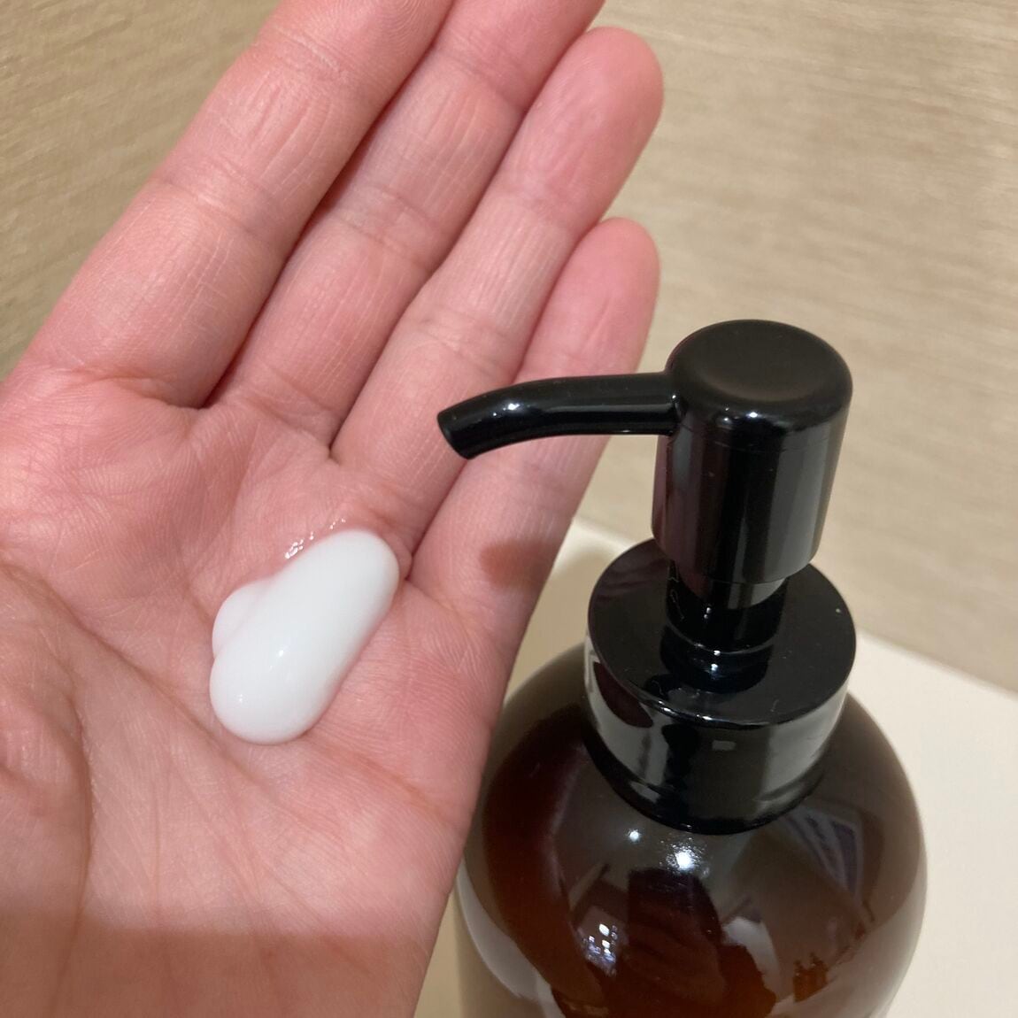 ボディミルクのテクスチャー