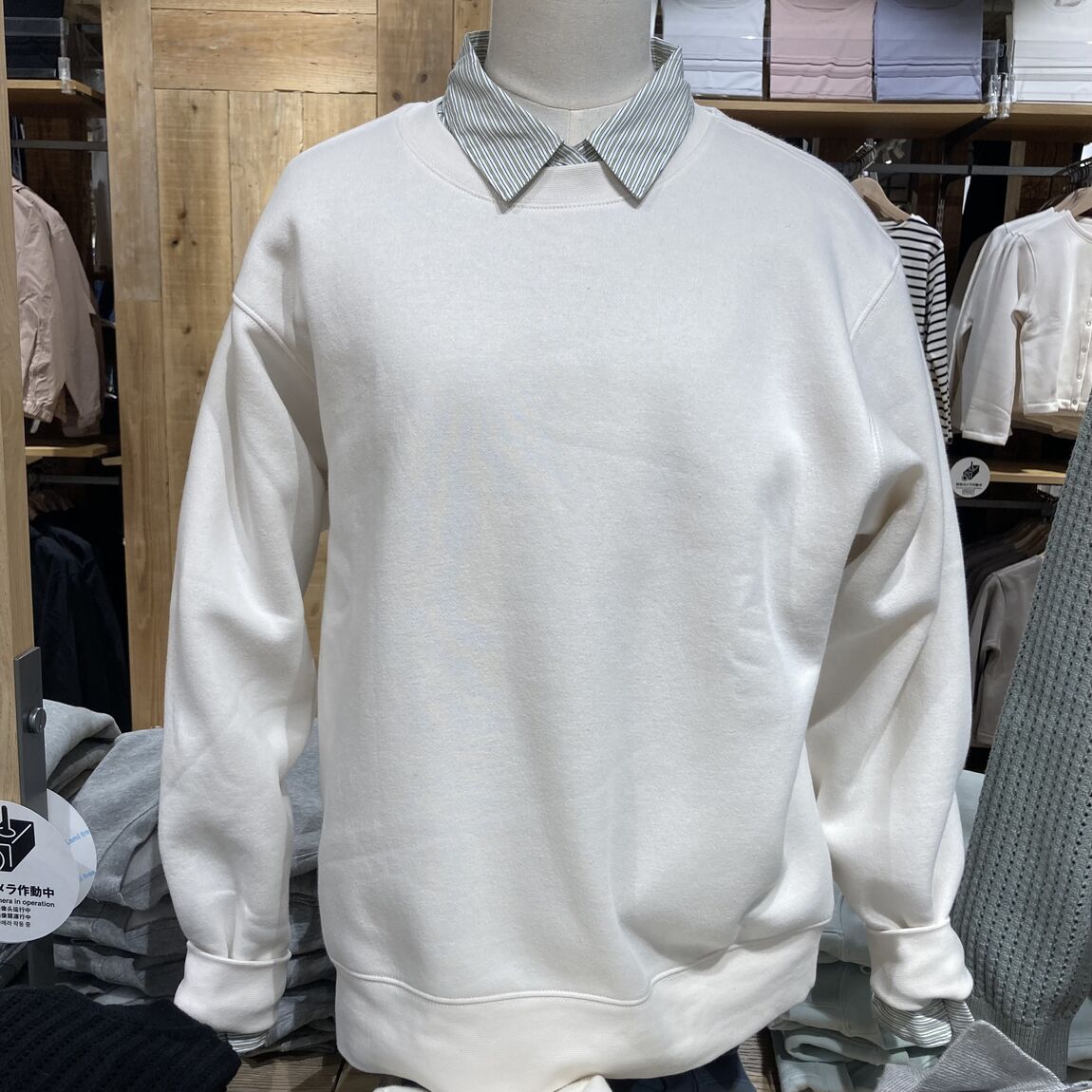 洗いざらしブロードレギュラーカラー長袖シャツの紹介