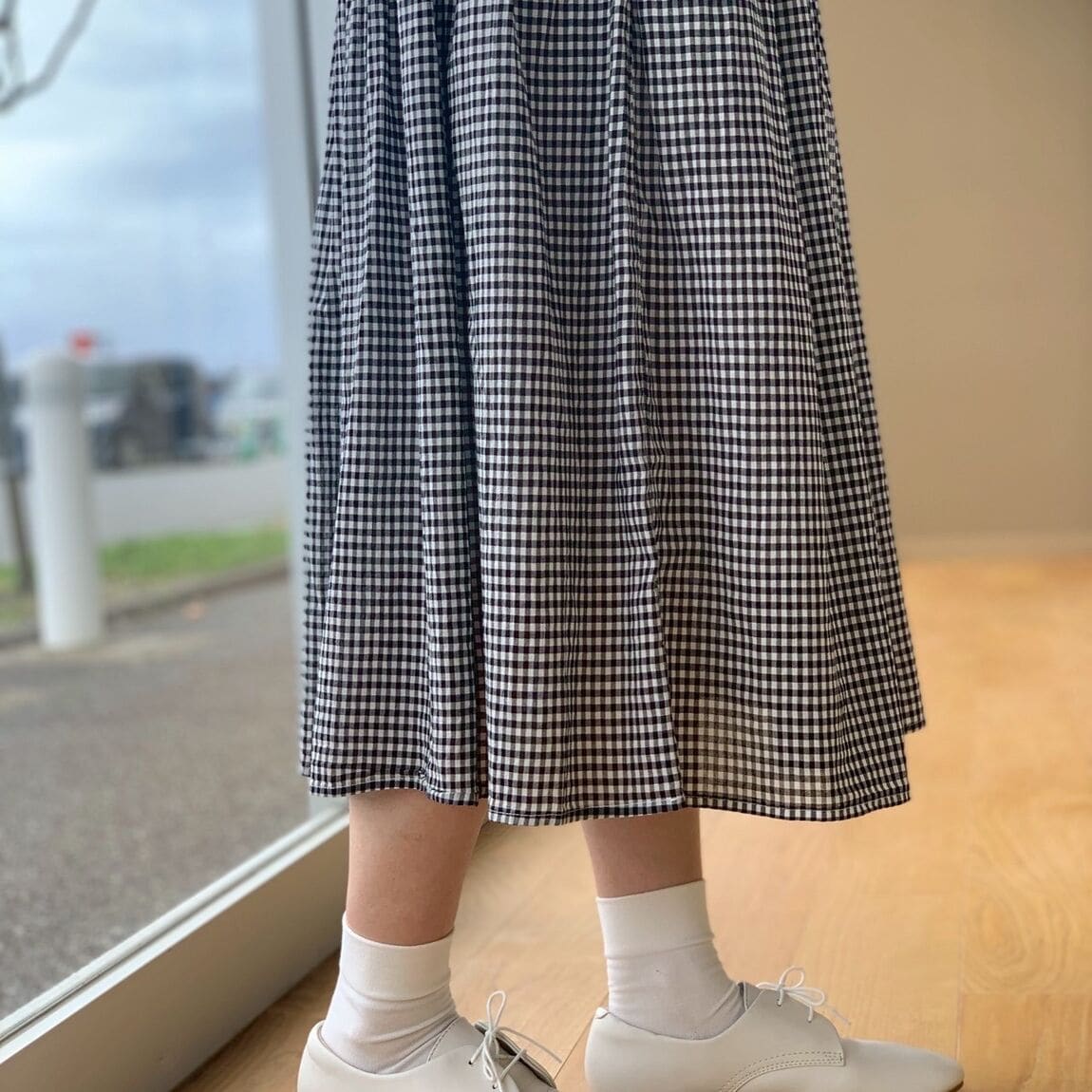 強撚ボイルスカート