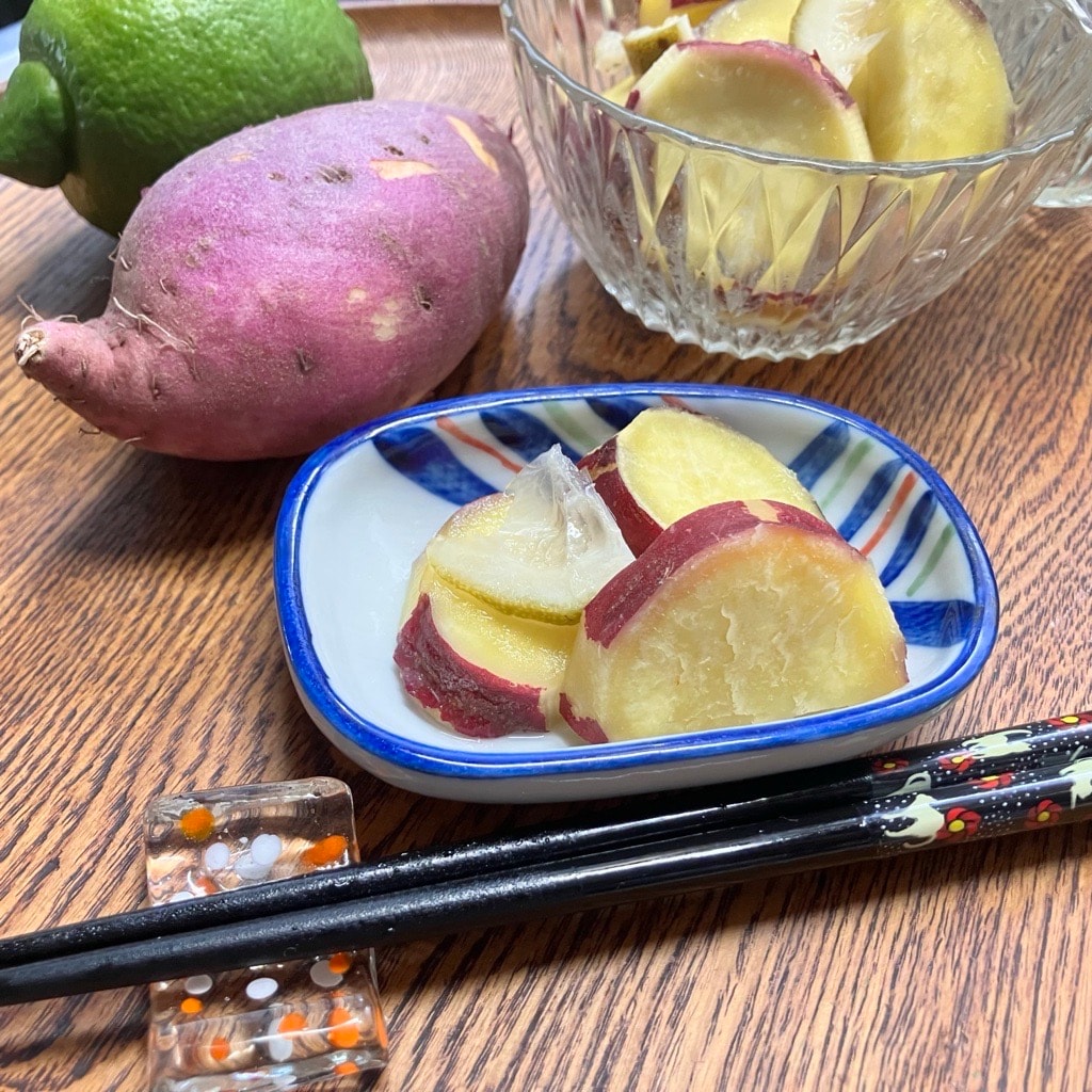 【みんなみの里】里山レシピ～さつまいものレモン煮～_q5Nzlw