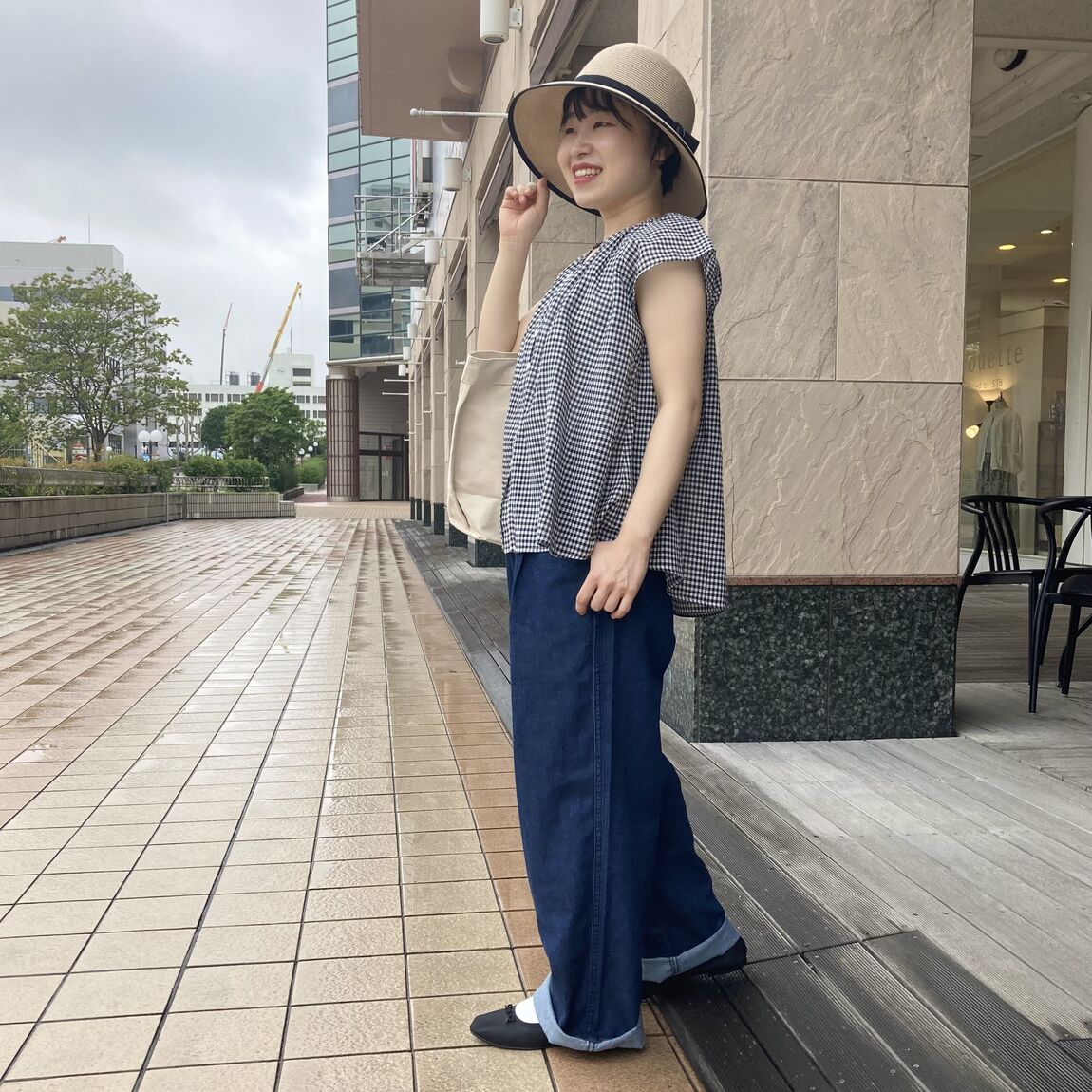 【婦人　強撚ボイルブラウス】