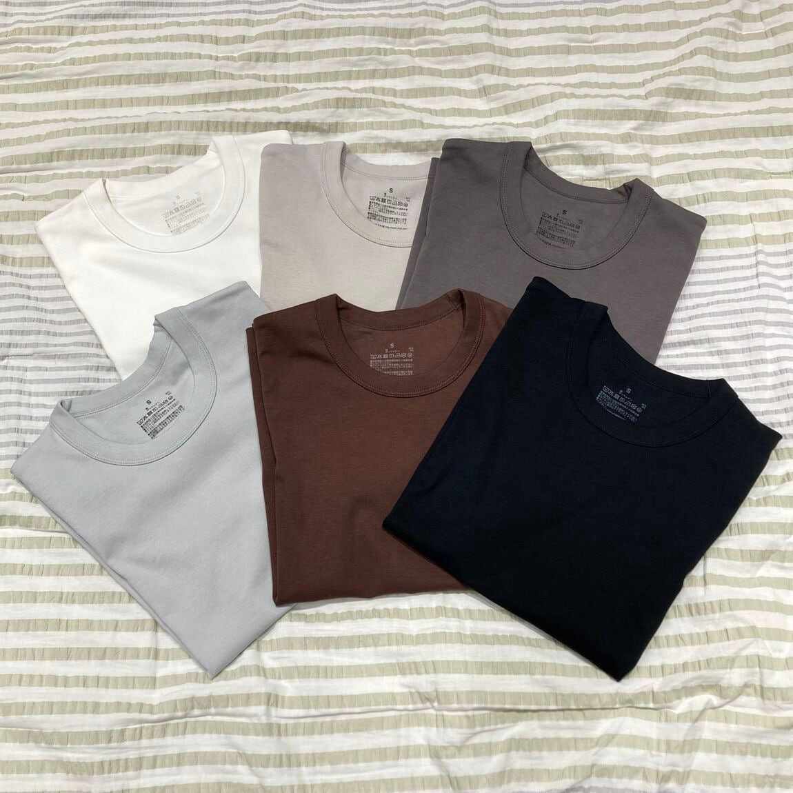 涼感汗じみしにくいクルーネック半袖Tシャツ