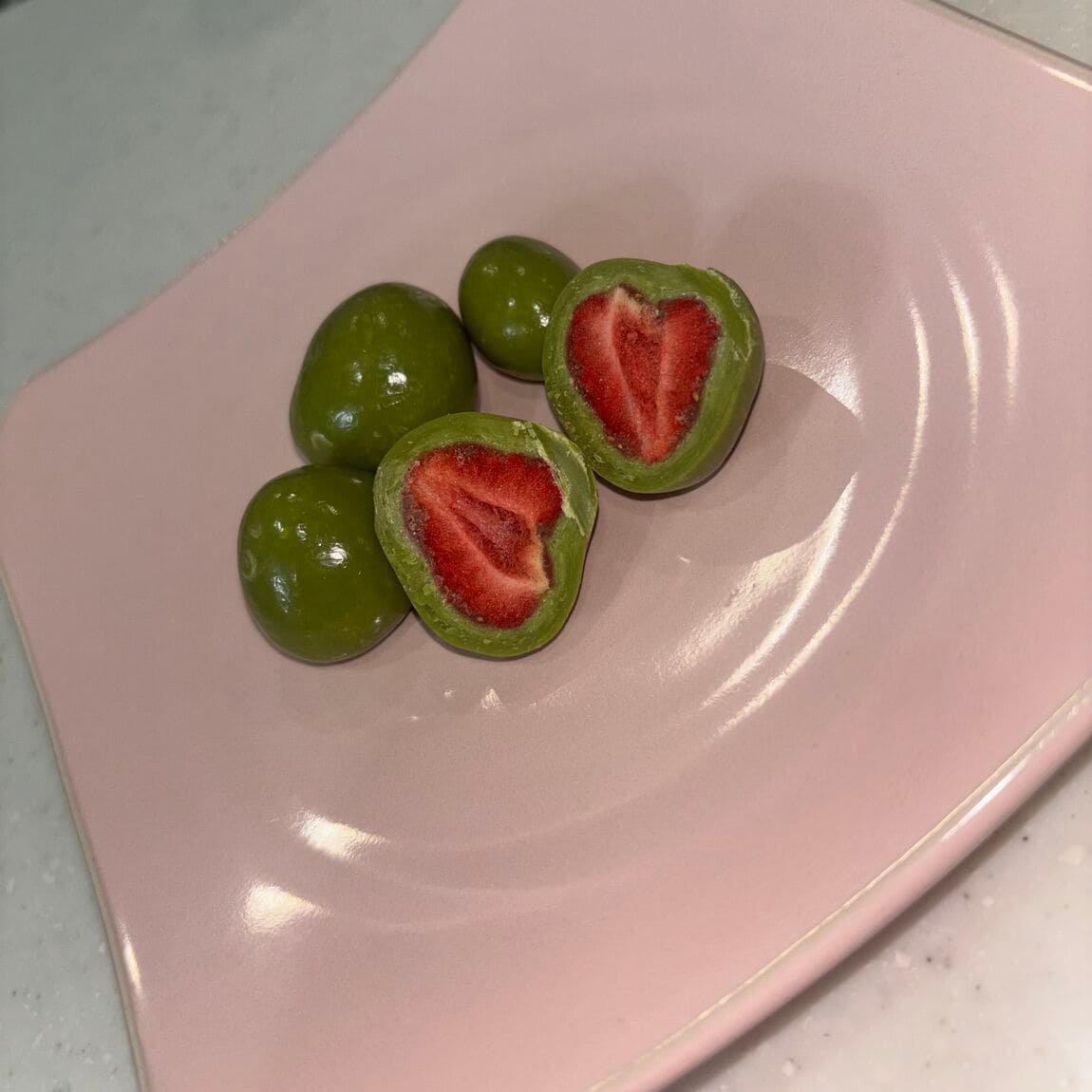 抹茶がけいちご