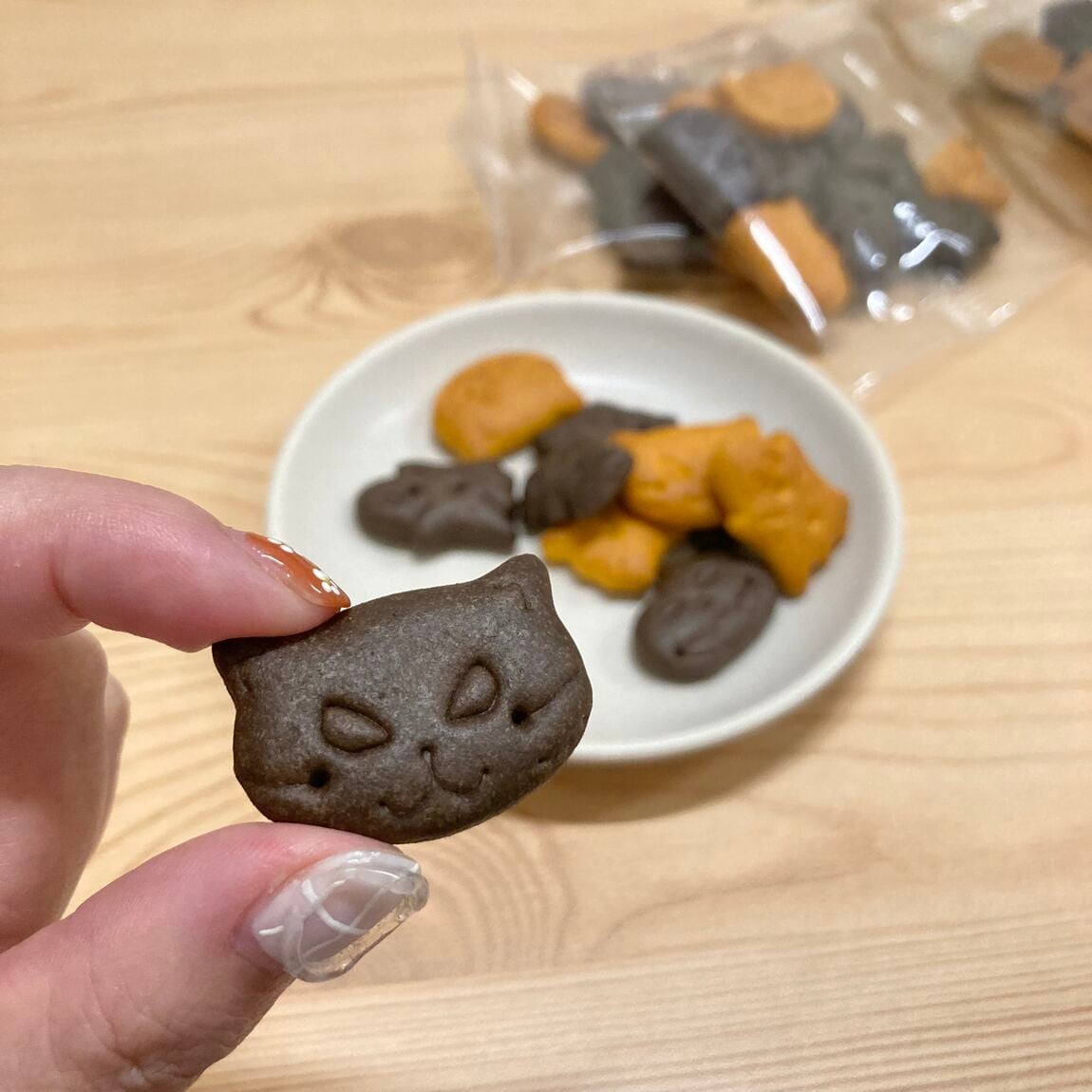 かぼちゃとココアのビスケット