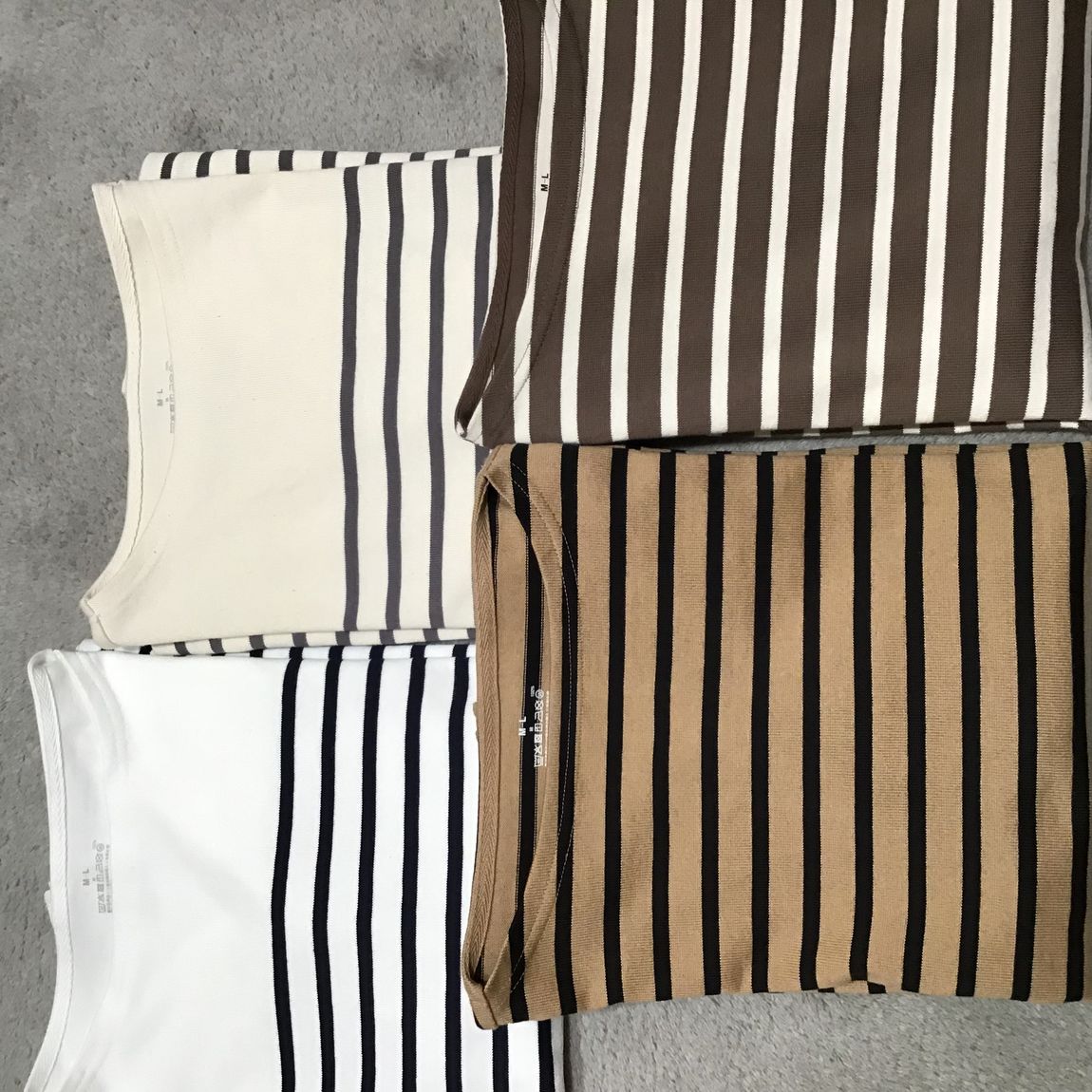 太番手天竺編みボートネック七分袖Ｔシャツ 