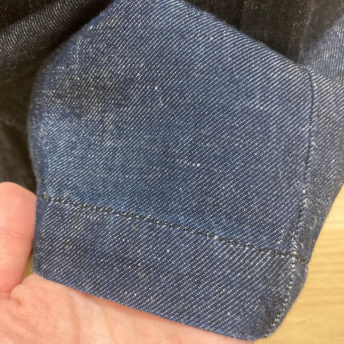 【アル・プラザ草津】コットン リネン デニム イージー ワイドパンツ