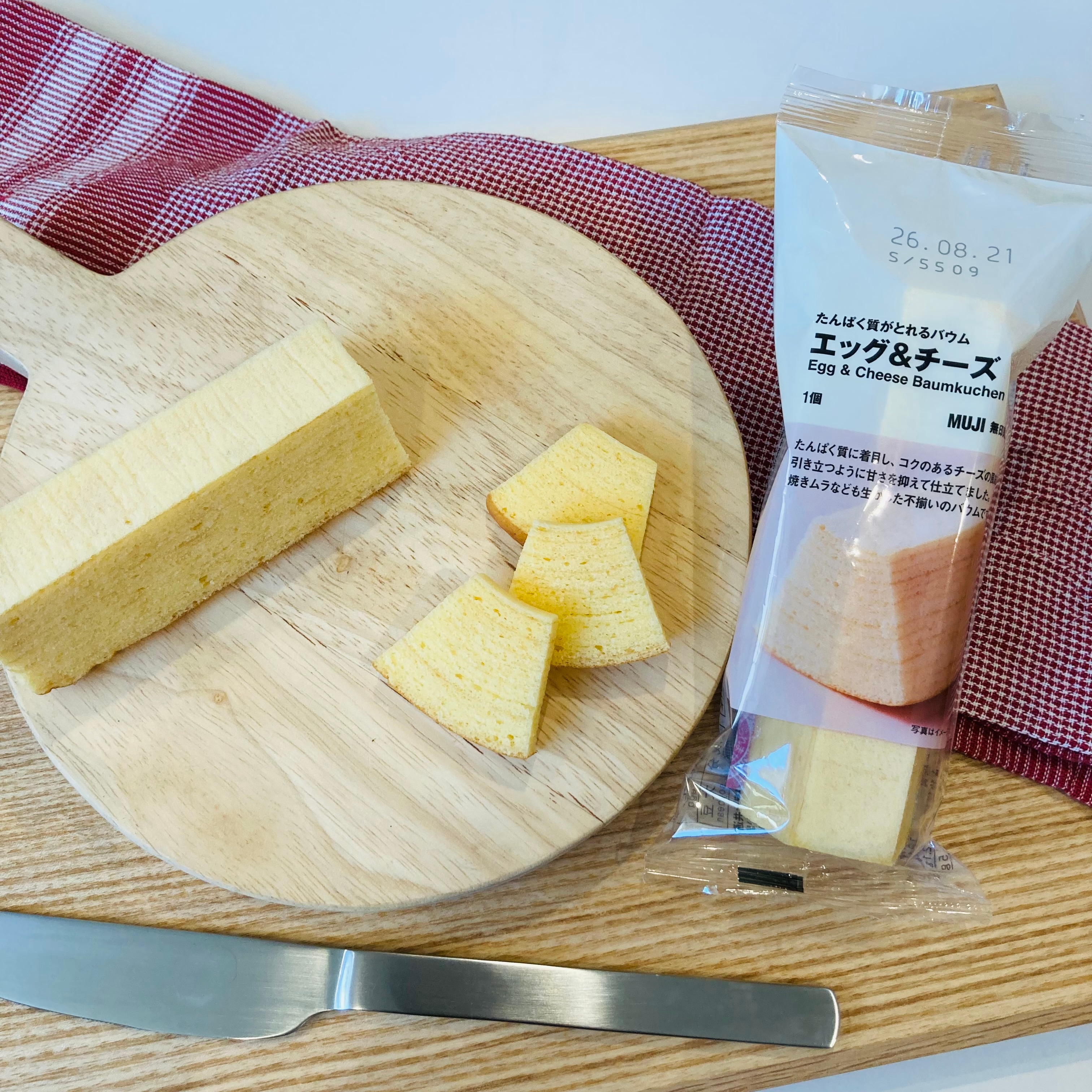 たんぱく質がとれるバウム　エッグ&チーズ