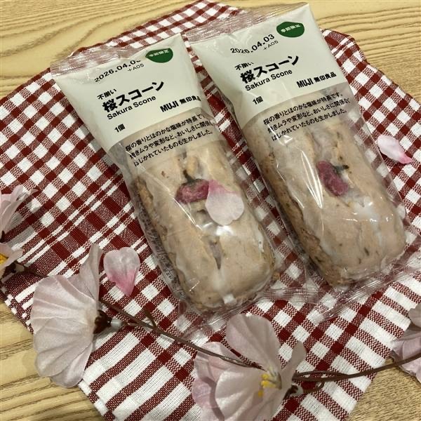 不揃い　桜のスコーン