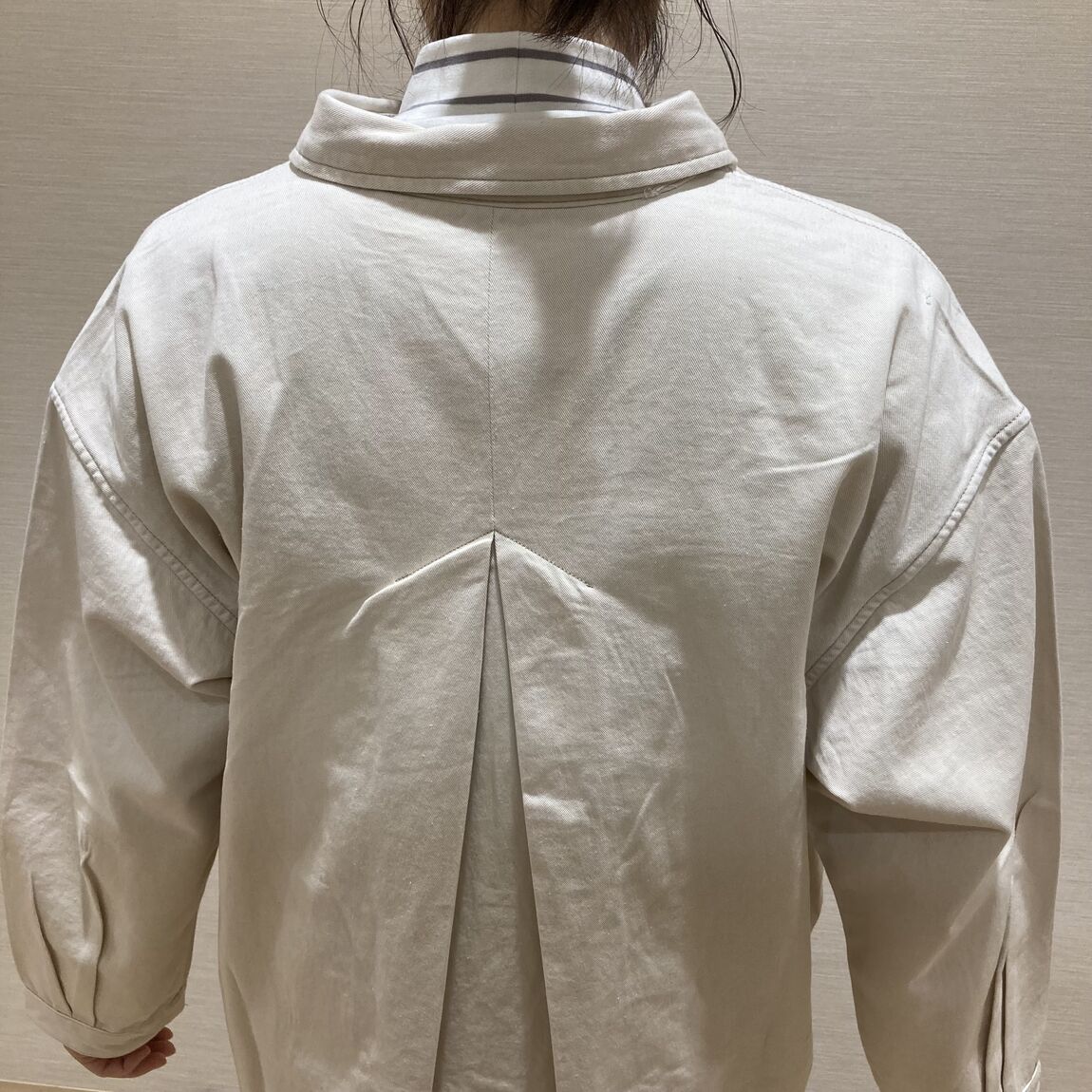 婦人カポック混ライトツイル長袖ワンピース